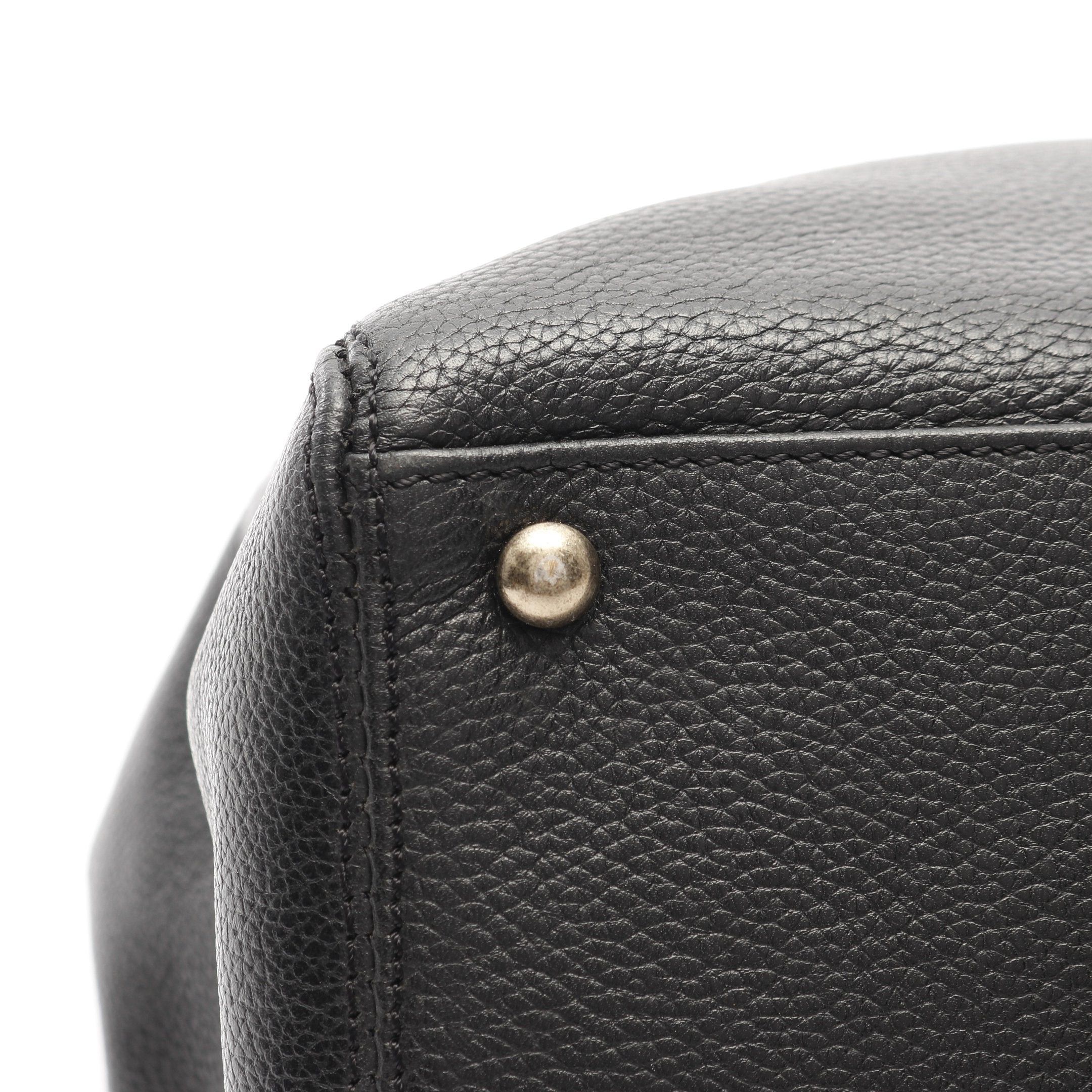 Chanel Chanel Executive Tote Handbag Bag Leather Black Antique Gold Hardware Size ONE SIZE - 8 Thumbnail