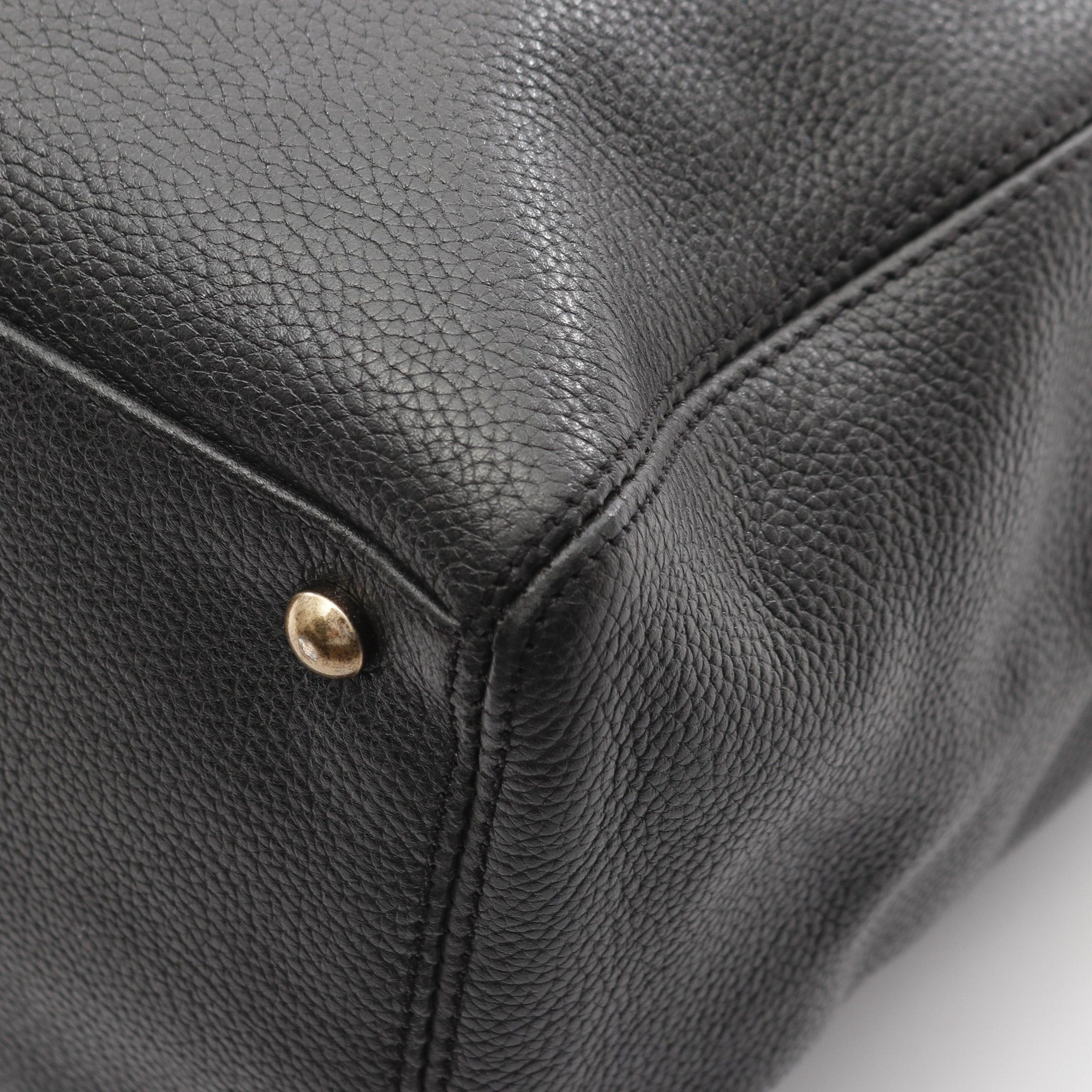 Chanel Chanel Executive Tote Handbag Bag Leather Black Antique Gold Hardware Size ONE SIZE - 7 Thumbnail
