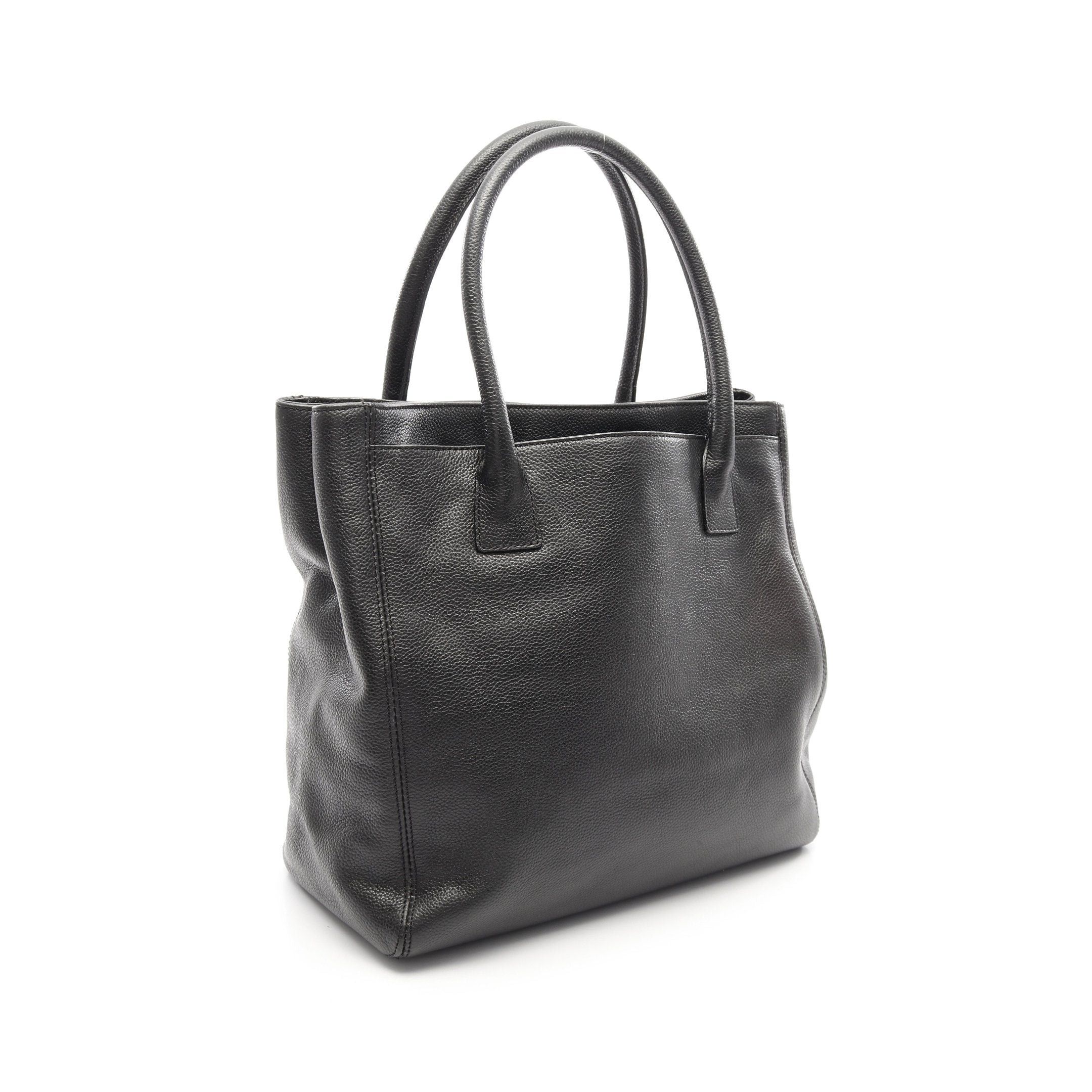 Chanel Chanel Executive Tote Handbag Bag Leather Black Antique Gold Hardware Size ONE SIZE - 2 Thumbnail