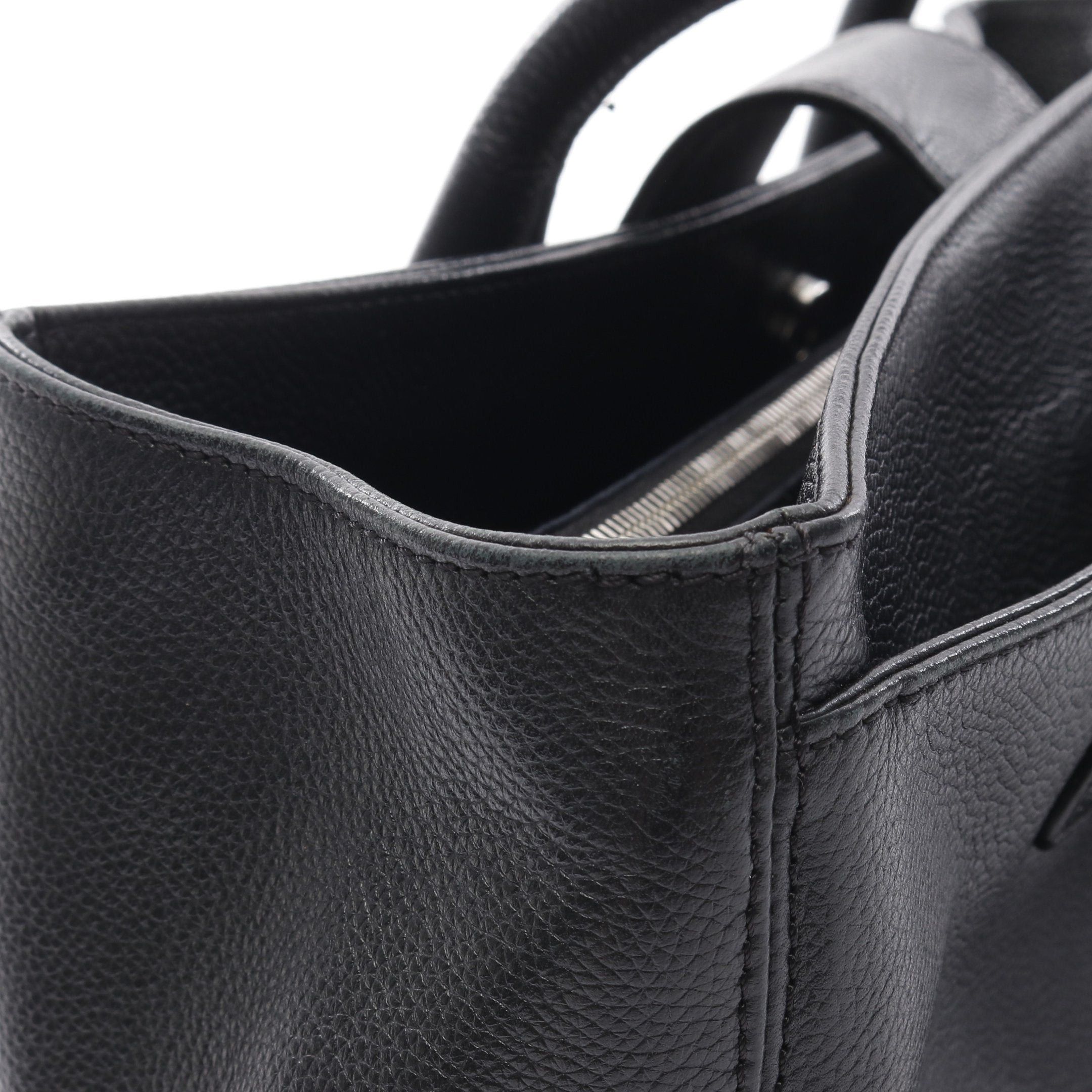 Chanel Chanel Executive Tote Handbag Bag Leather Black Silver Hardware Size ONE SIZE - 10 Thumbnail