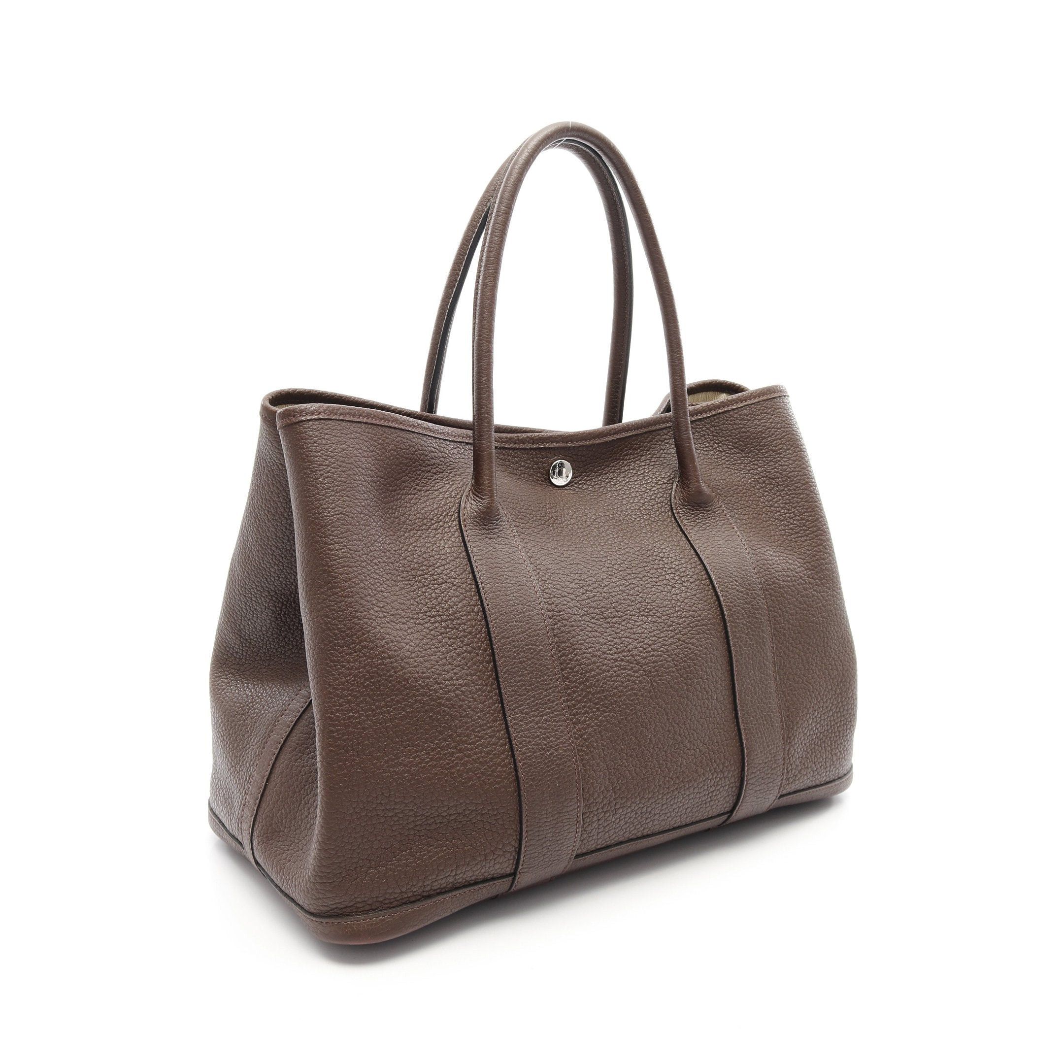 Hermes Hermes Garden Party Pm Cafe Handbag Tote Bag Negonda Leather Dark Brown Silver Hardware □L Stamp Size ONE SIZE - 2 Thumbnail