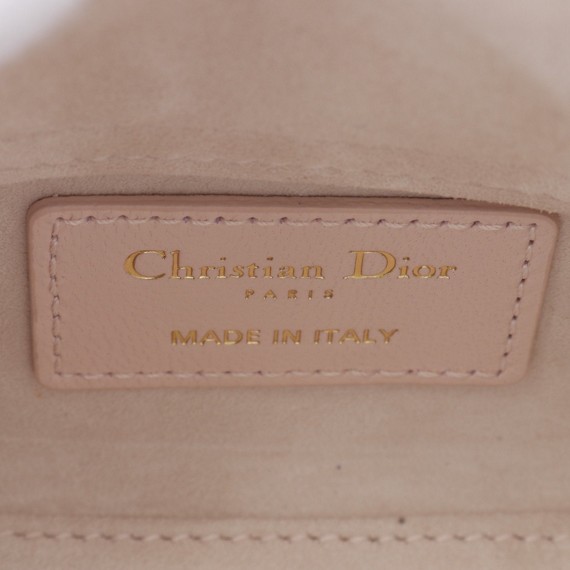 Dior Dior Lady Micro Canage Handbag Leather Pink 3Way Size ONE SIZE - 4 Thumbnail