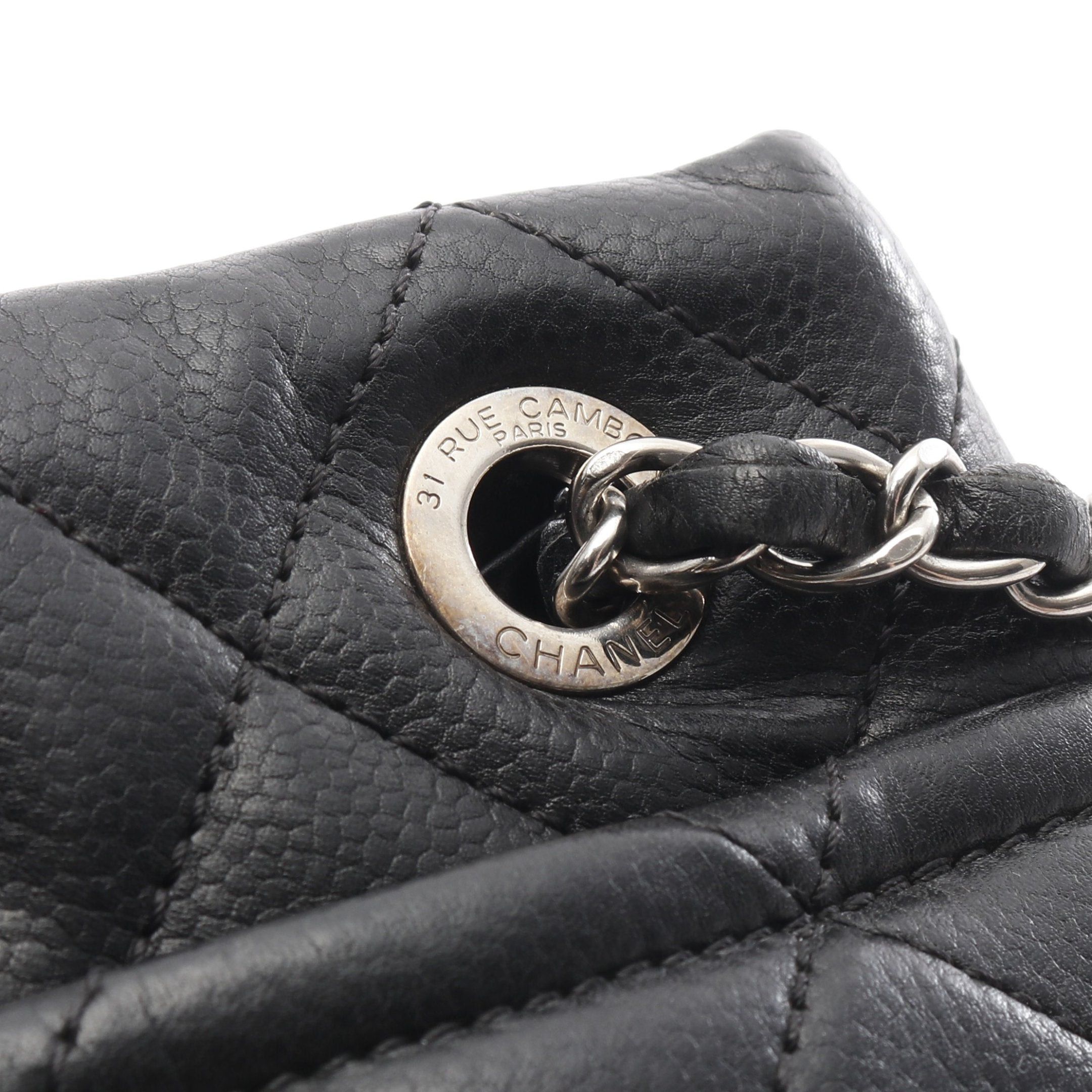 Chanel Chanel Matelasse Chain Shoulder Bag Tote Caviar Skin Black Silver Hardware Size ONE SIZE - 8 Thumbnail