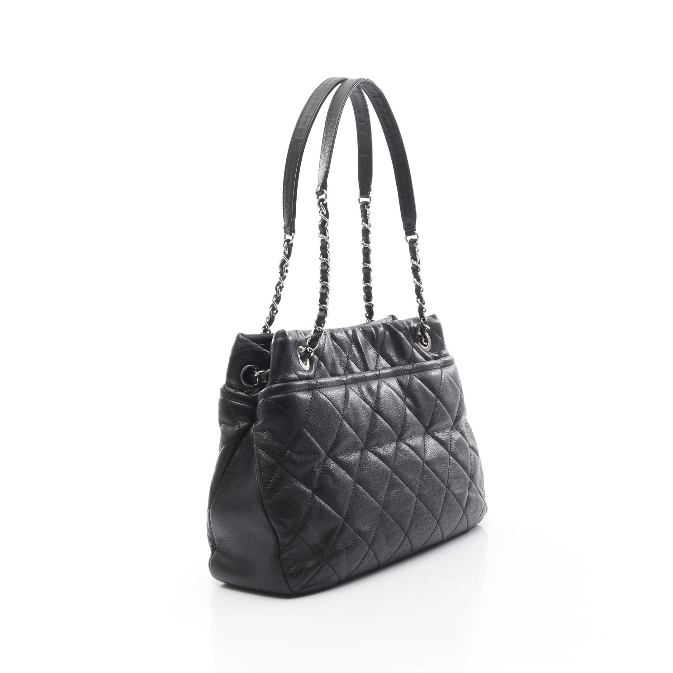 Chanel Chanel Matelasse Chain Shoulder Bag Tote Caviar Skin Black Silver Hardware Size ONE SIZE - 2 Thumbnail