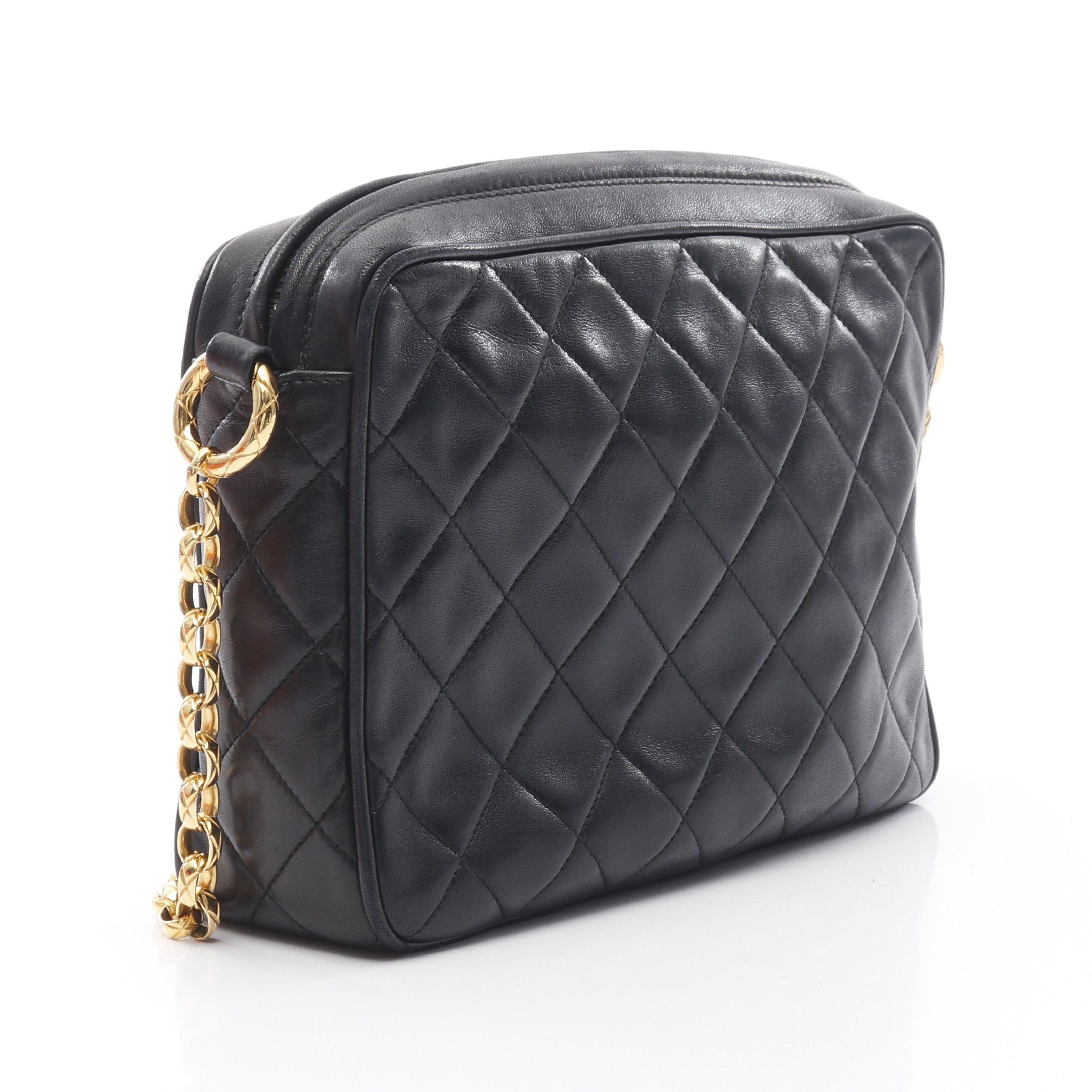 Chanel Chanel Matelasse Chain Shoulder Bag Lambskin Black Gold Hardware Tassel Size ONE SIZE - 2 Thumbnail