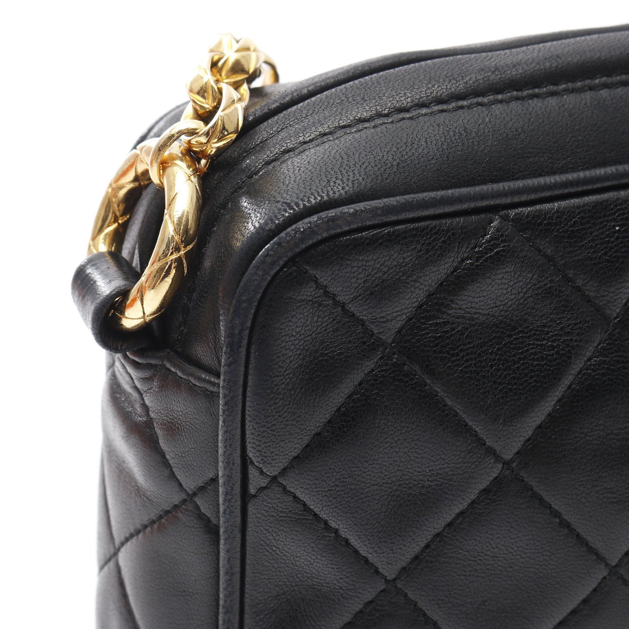 Chanel Chanel Matelasse Chain Shoulder Bag Lambskin Black Gold Hardware Tassel Size ONE SIZE - 9 Thumbnail