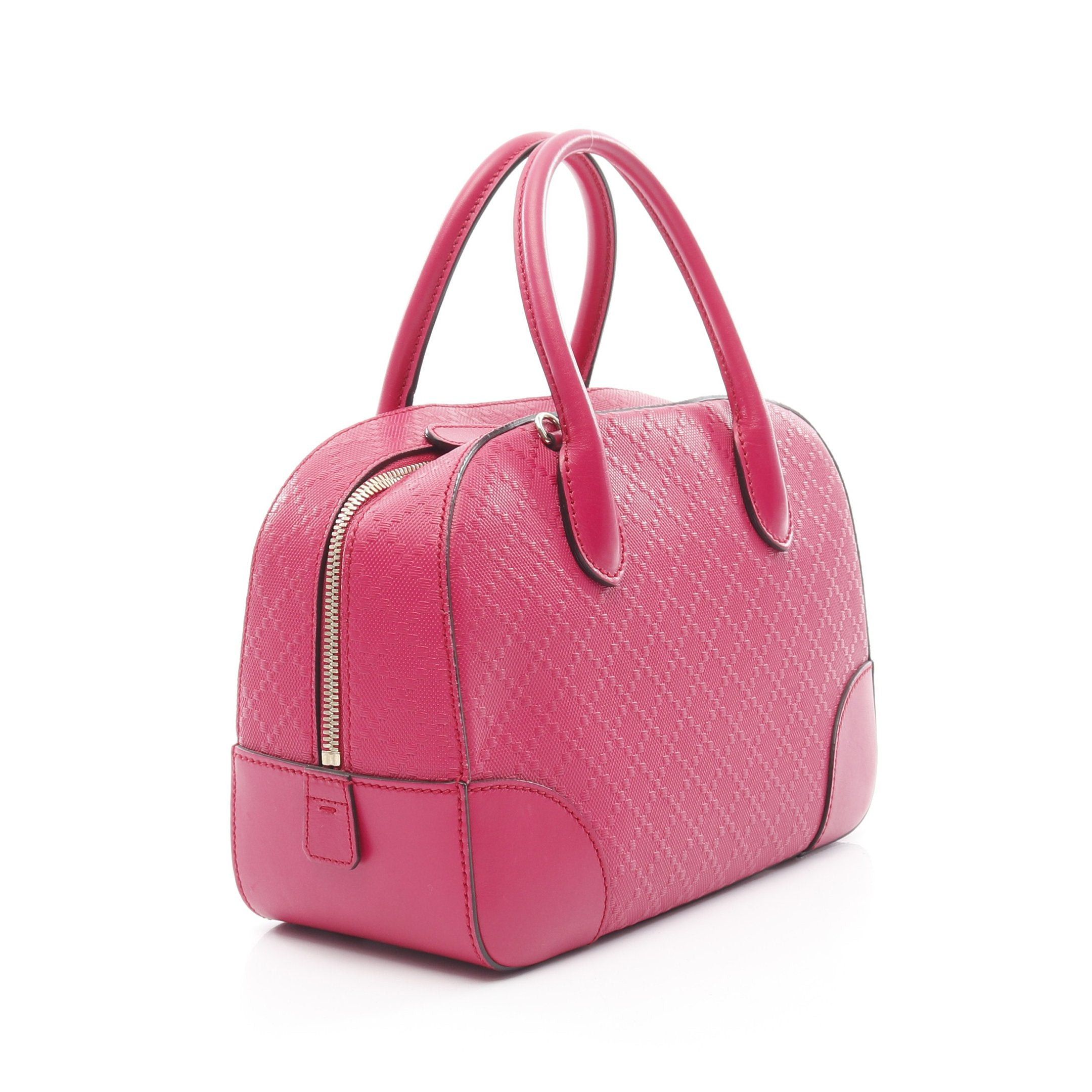 Gucci Gucci Bright Diamante Handbag Leather Pink Size ONE SIZE - 2 Thumbnail