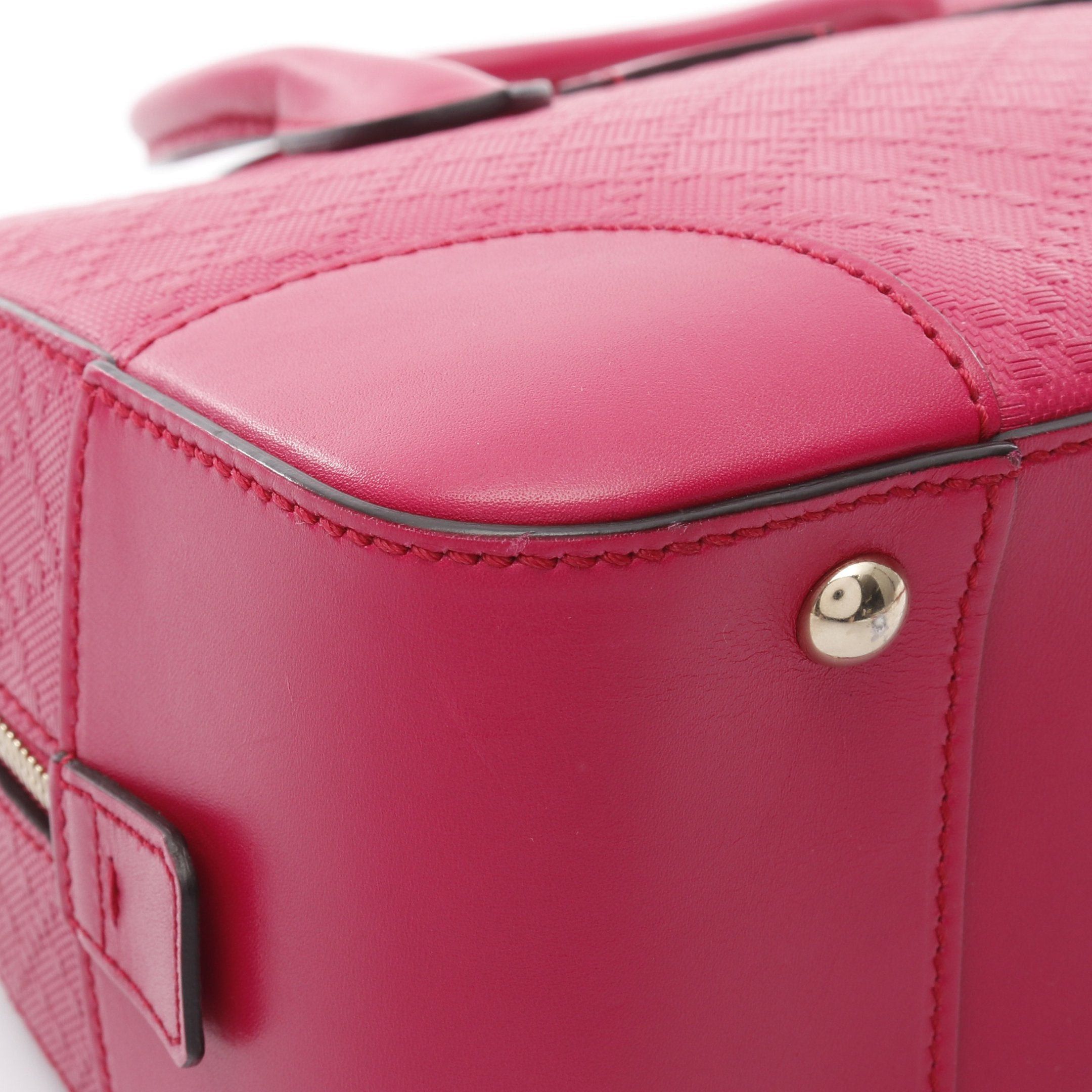 Gucci Gucci Bright Diamante Handbag Leather Pink Size ONE SIZE - 5 Thumbnail