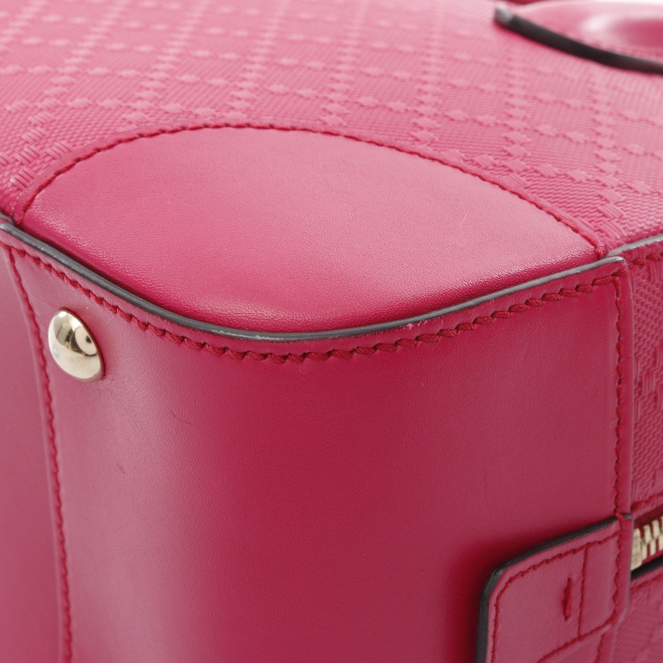 Gucci Gucci Bright Diamante Handbag Leather Pink Size ONE SIZE - 6 Thumbnail