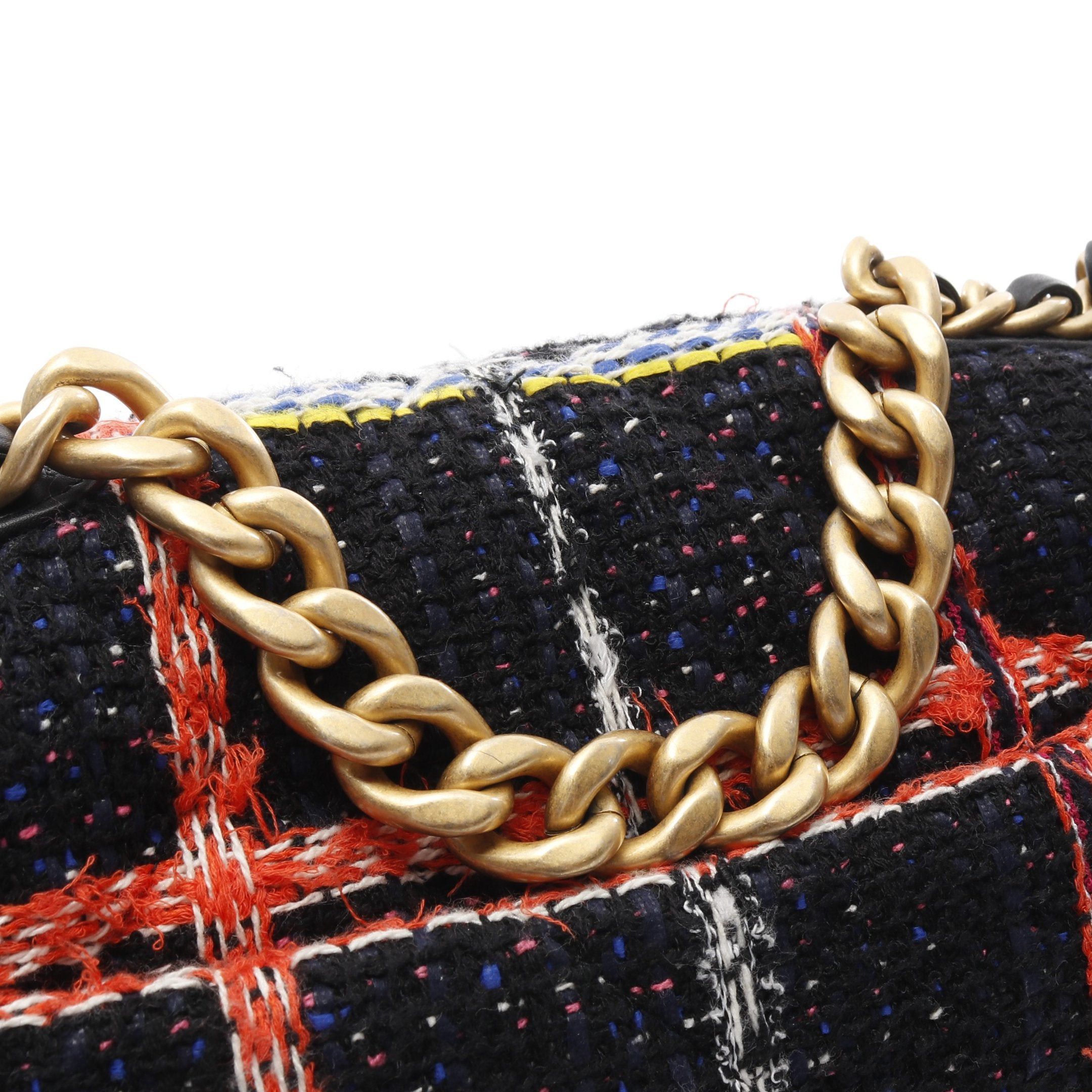 Chanel Chanel 19 Dizeneuf Matelasse Chain Shoulder Bag Tweed Black Multicolor Combination Metal Fittings Size ONE SIZE - 7 Thumbnail