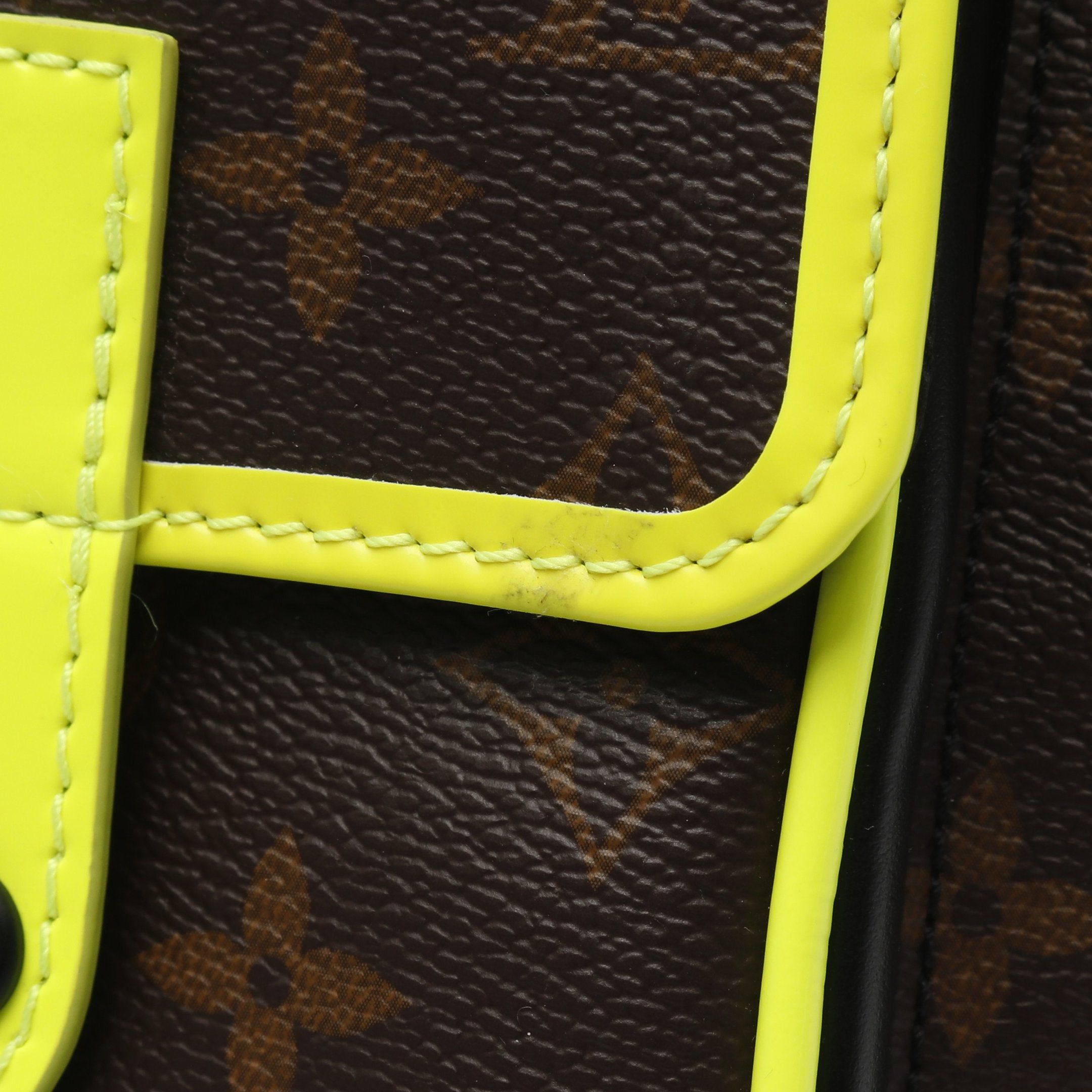 Louis Vuitton Louis Vuitton Christopher Wearable Wallet Monogram Macassar Shoulder Bag Leather Brown Yellow-Green Black Size ONE SIZE - 6 Thumbnail