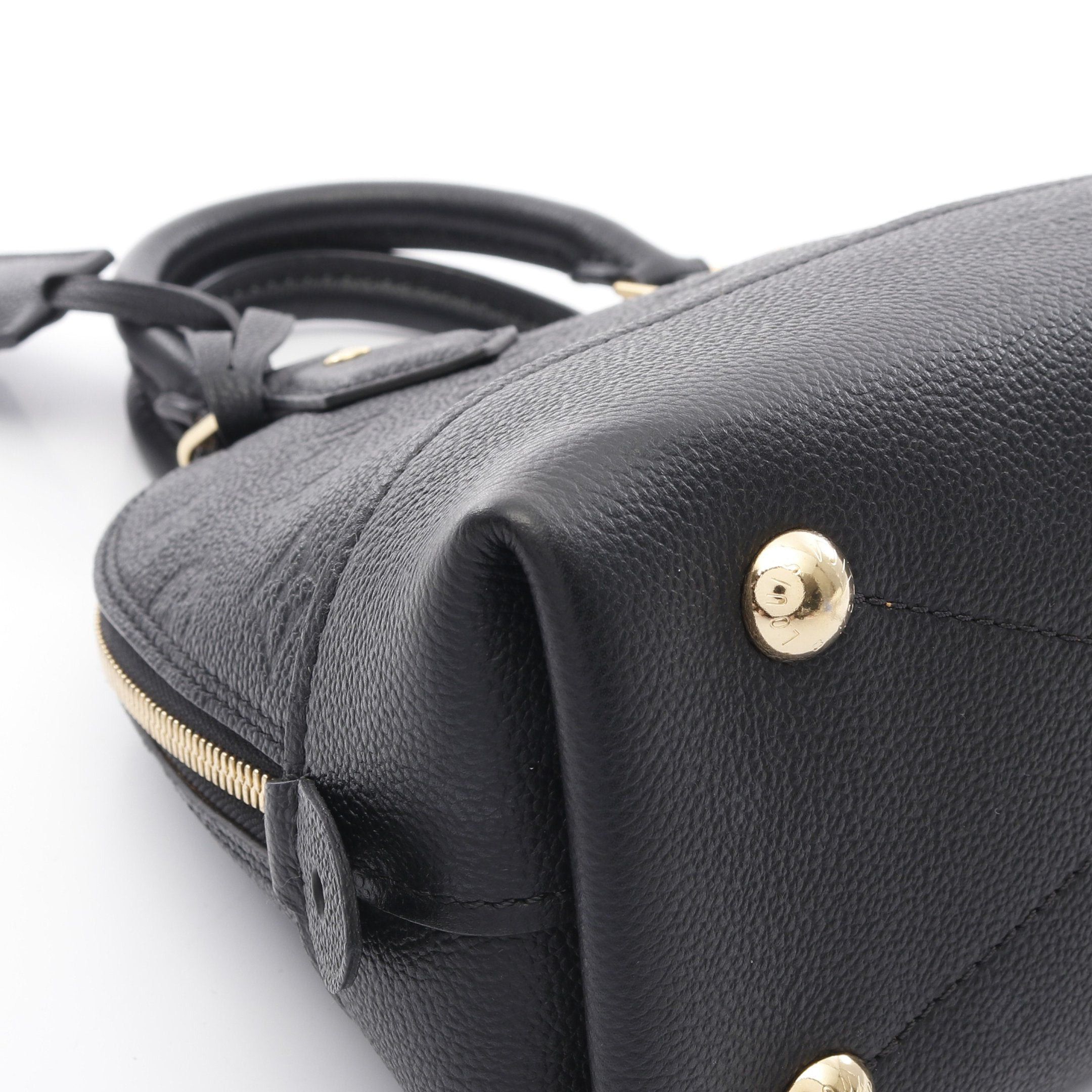 Louis Vuitton Louis Vuitton Neo Alma Bb Monogram Empreinte Noir Handbag Leather Black Size ONE SIZE - 6 Thumbnail