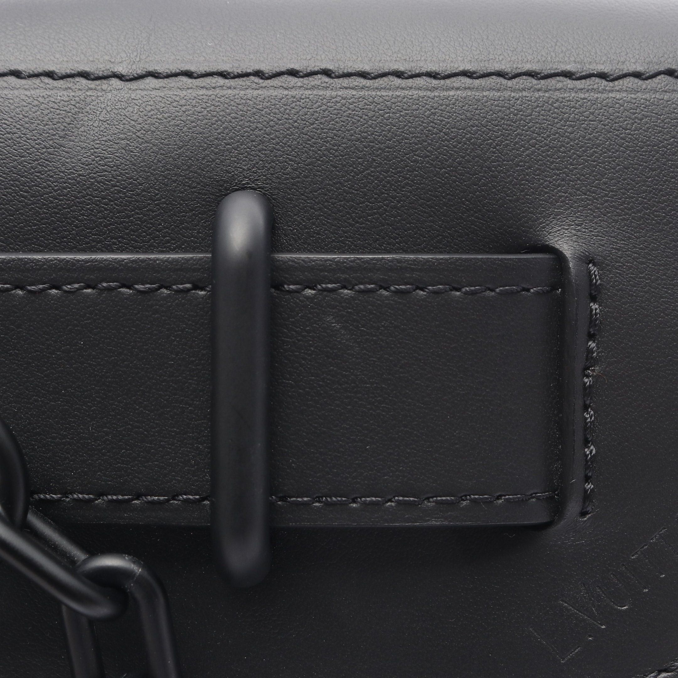 Louis Vuitton Louis Vuitton Steamer Pm Monogram Taurillon Handbag Leather Black Size ONE SIZE - 6 Thumbnail