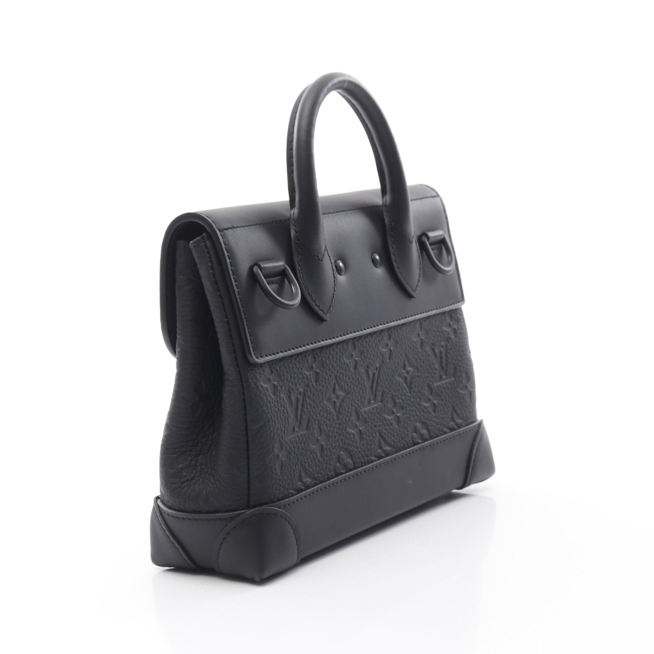 Louis Vuitton Louis Vuitton Steamer Pm Monogram Taurillon Handbag Leather Black Size ONE SIZE - 2 Thumbnail
