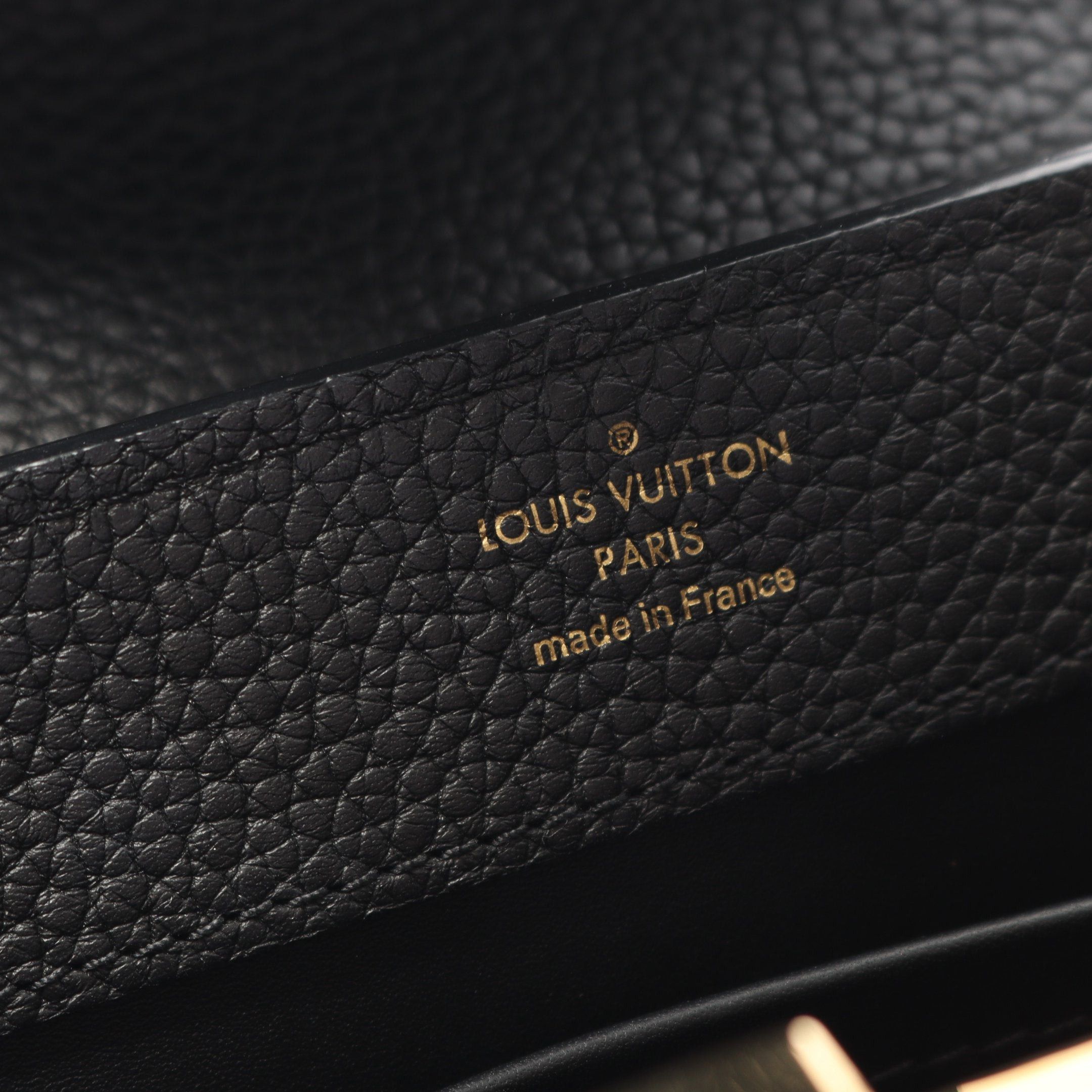 Louis Vuitton Louis Vuitton Capucines Mini Handbag Leather Black Size ONE SIZE - 4 Thumbnail