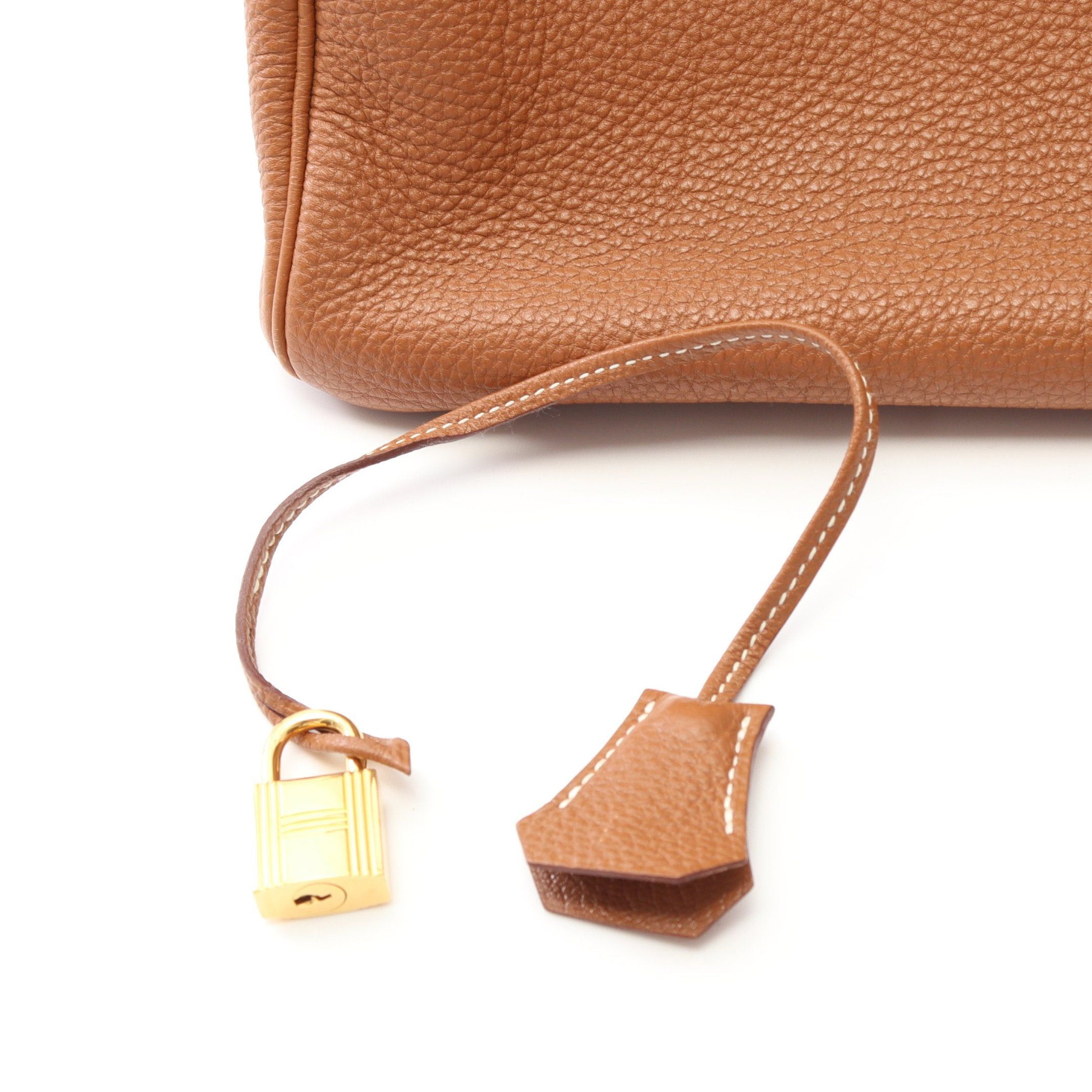 Hermes Hermes Birkin 35 Gold Handbag Togo Light Brown Hardware □M Stamp (Manufactured Around 2009) Size ONE SIZE - 6 Thumbnail