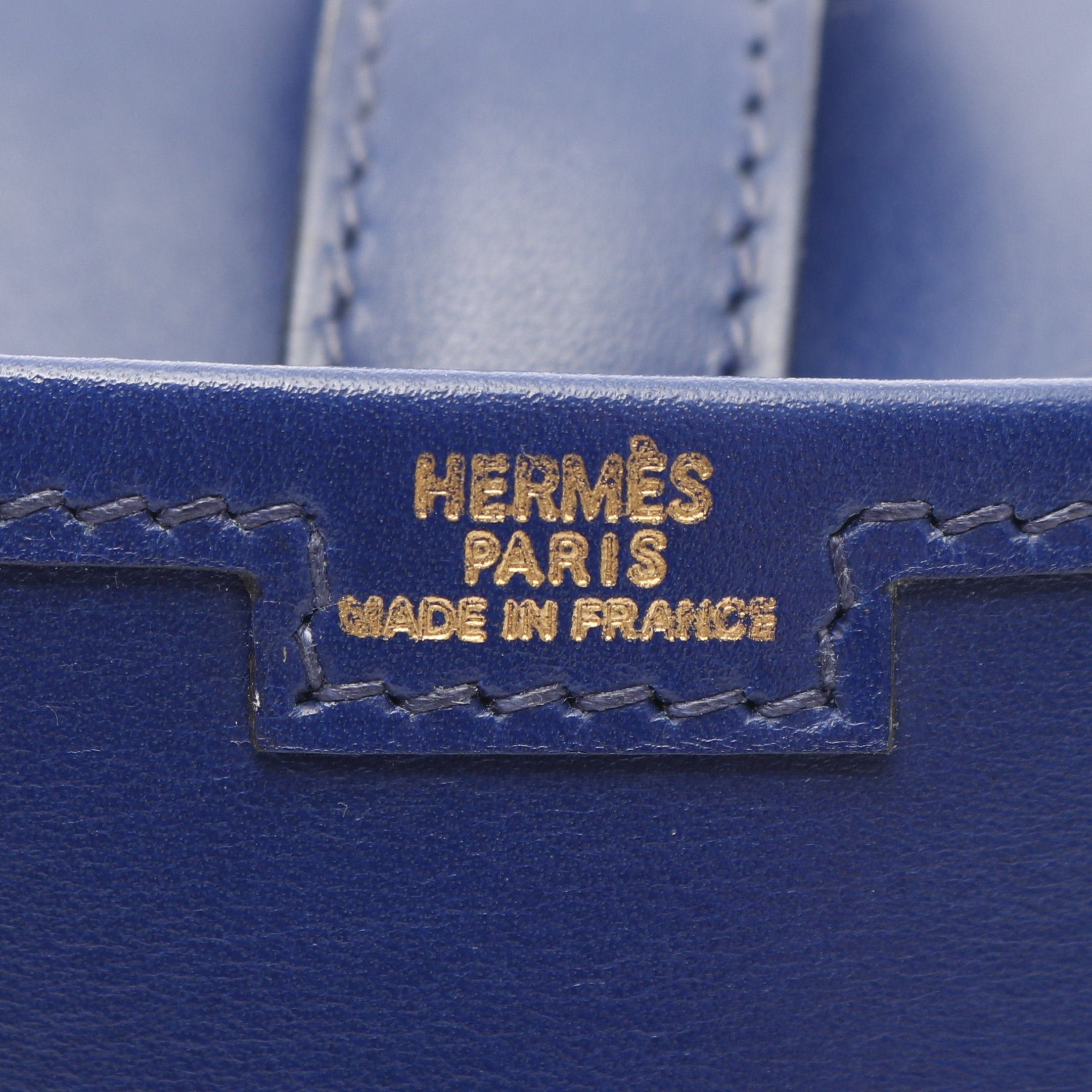 Hermes Hermes Jije Duo Blue Saphir Clutch Bag Box Calf Navy □J Carved Stamp Size ONE SIZE - 4 Thumbnail