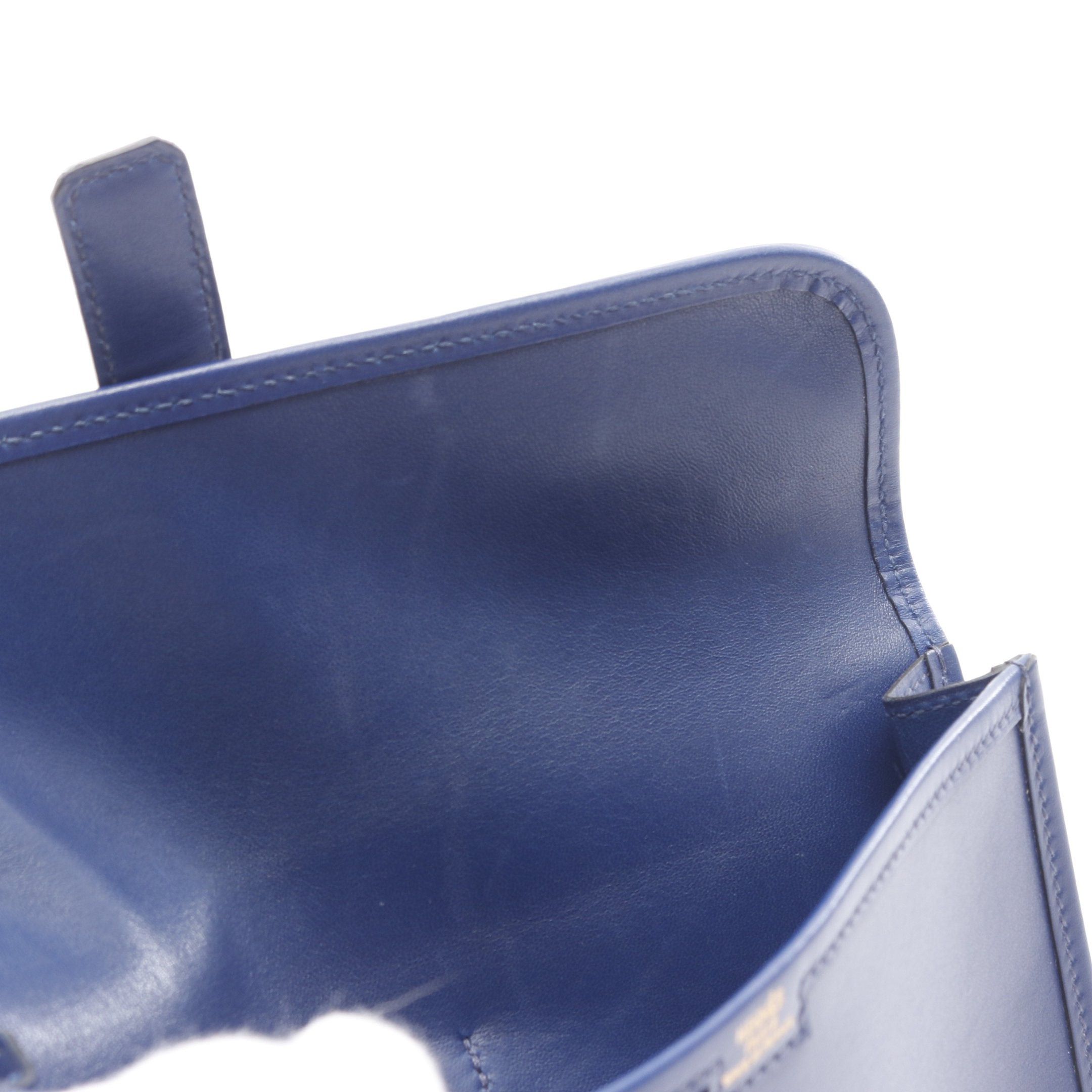 Hermes Hermes Jije Duo Blue Saphir Clutch Bag Box Calf Navy □J Carved Stamp Size ONE SIZE - 6 Thumbnail