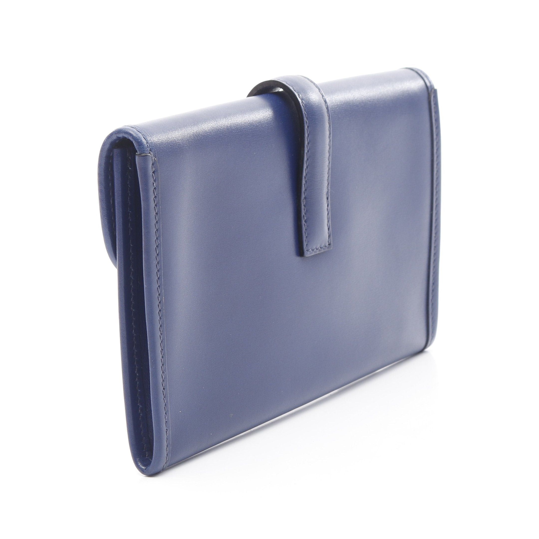 Hermes Hermes Jije Duo Blue Saphir Clutch Bag Box Calf Navy □J Carved Stamp Size ONE SIZE - 2 Thumbnail