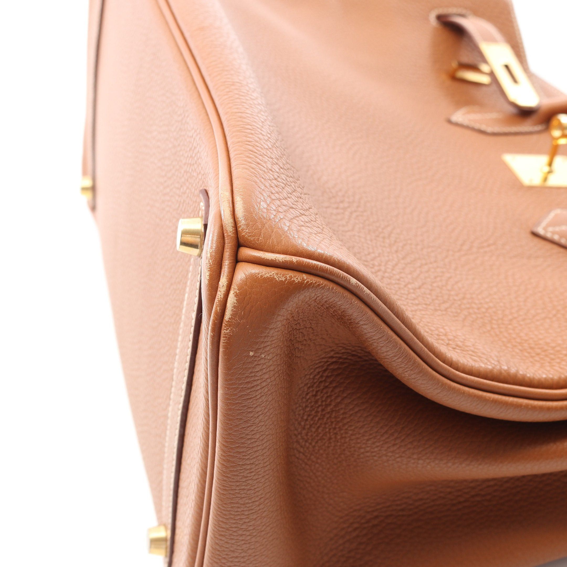 Hermes Hermes Birkin 35 Gold Handbag Togo Light Brown Hardware □C Stamp Size ONE SIZE - 8 Thumbnail