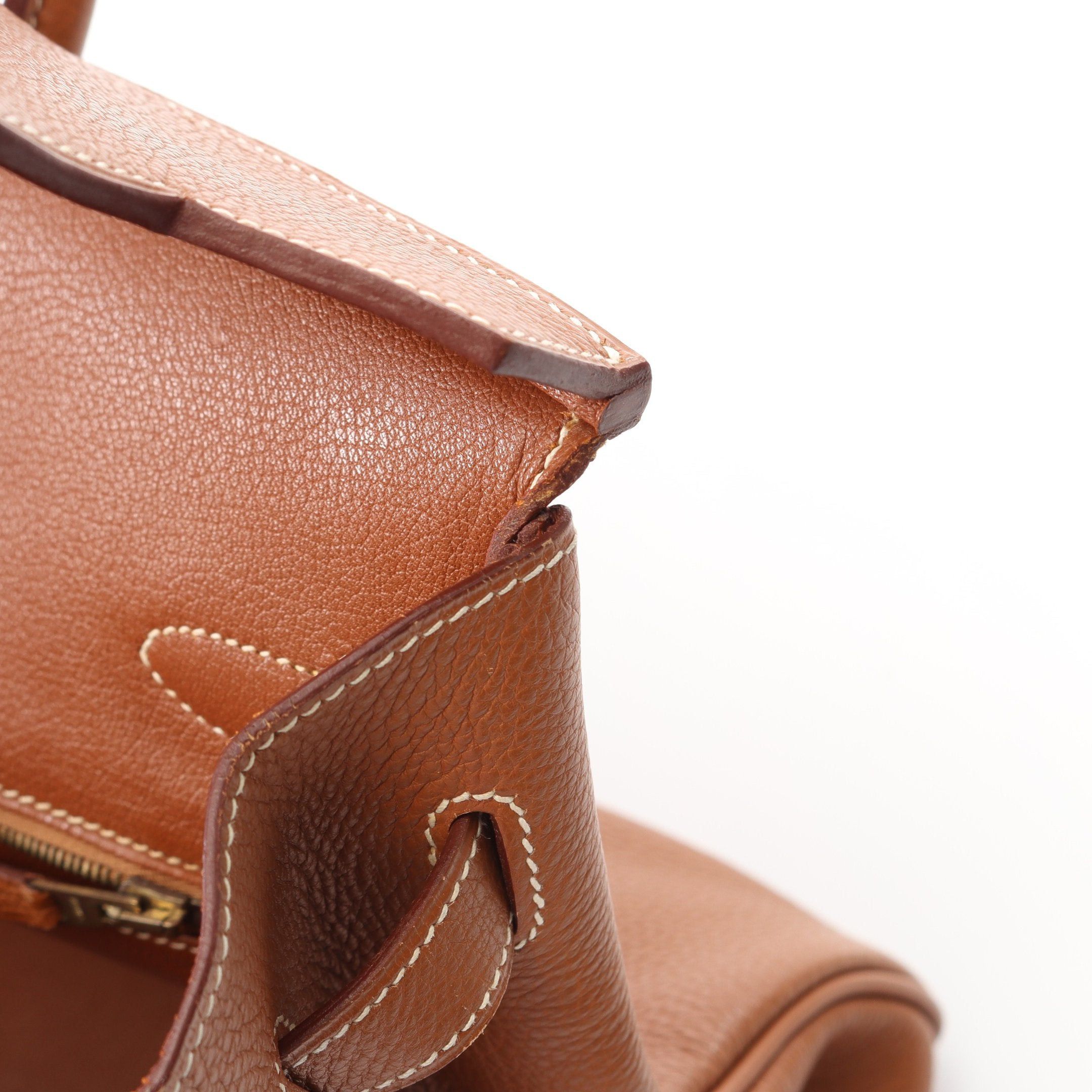 Hermes Hermes Birkin 35 Gold Handbag Togo Light Brown Hardware □C Stamp Size ONE SIZE - 7 Thumbnail