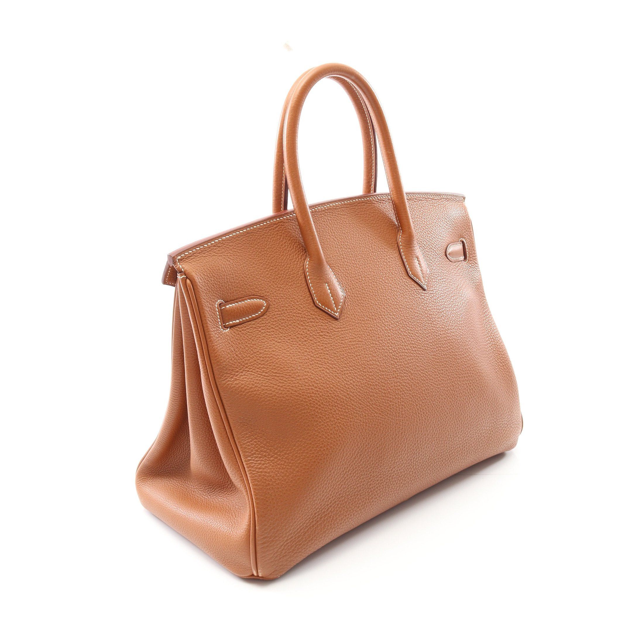 Hermes Hermes Birkin 35 Gold Handbag Togo Light Brown Hardware □C Stamp Size ONE SIZE - 2 Thumbnail