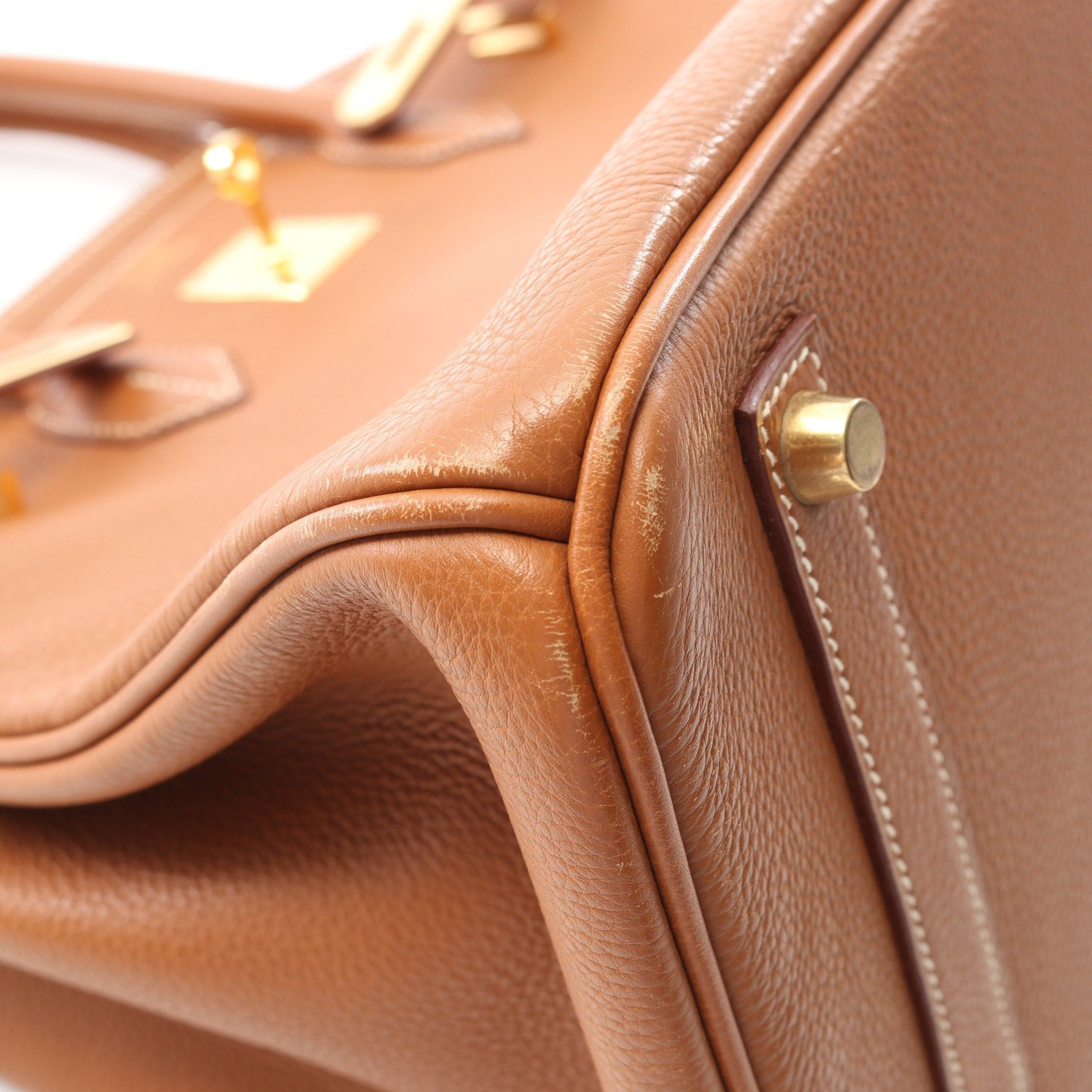 Hermes Hermes Birkin 35 Gold Handbag Togo Light Brown Hardware □C Stamp Size ONE SIZE - 9 Thumbnail