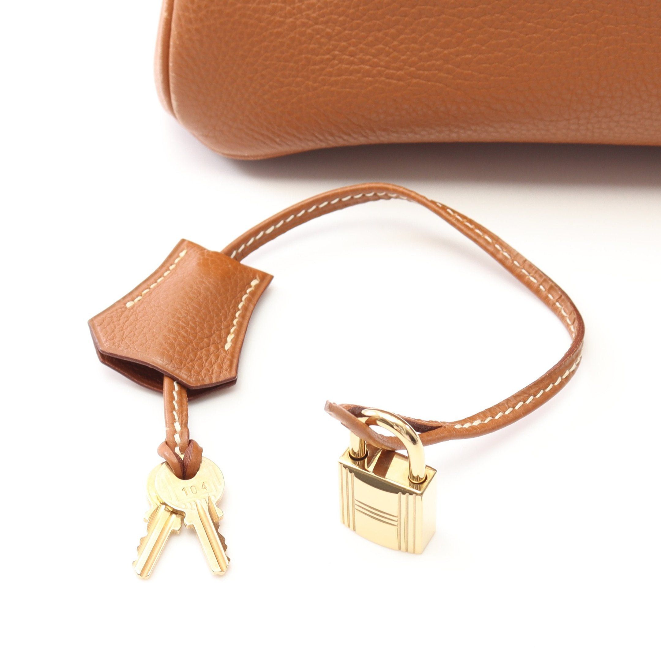 Hermes Hermes Birkin 35 Gold Handbag Togo Light Brown Hardware □C Stamp Size ONE SIZE - 6 Thumbnail
