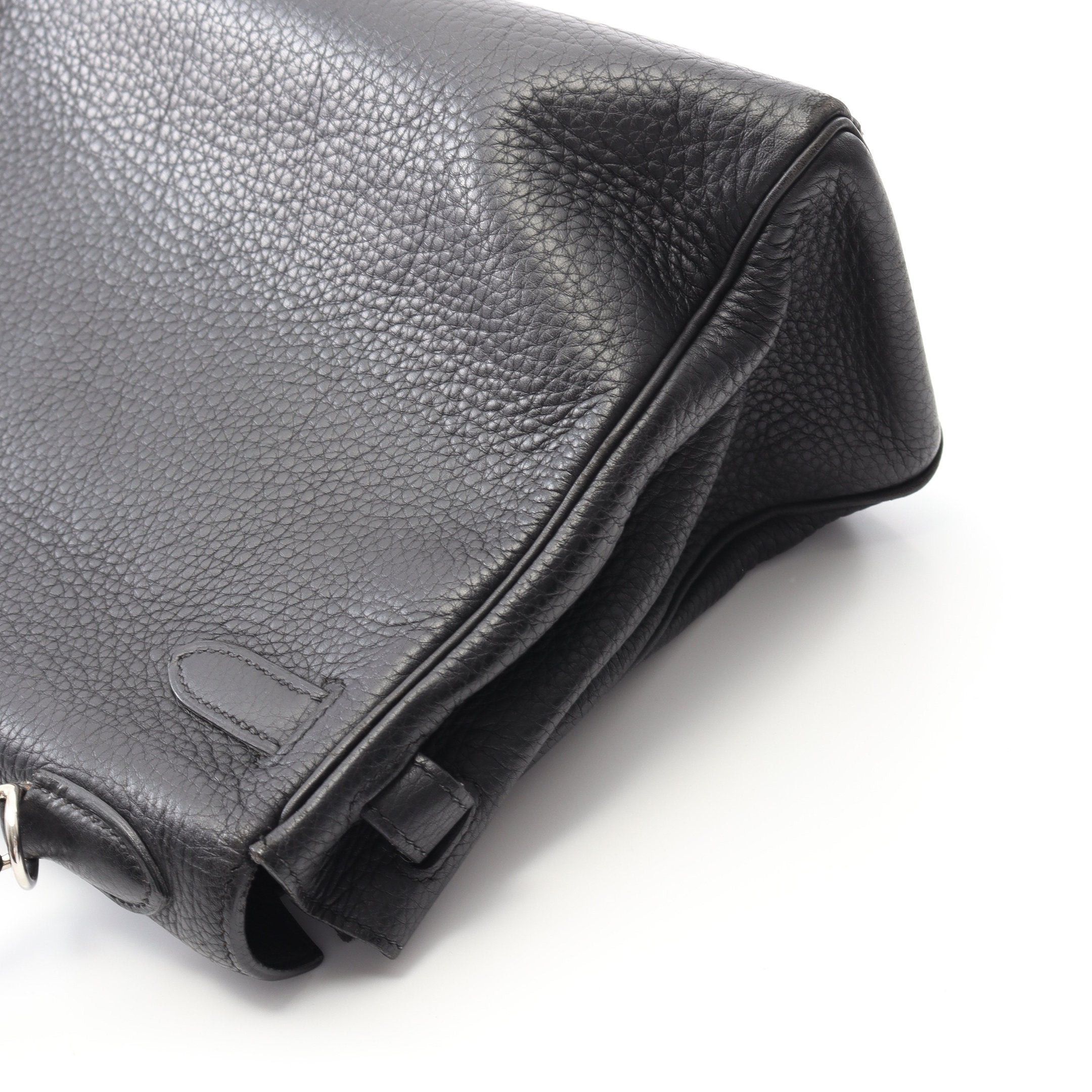 Hermes Hermes Kelly32 Handbag Clemence Leather Black Silver Hardware Inner Stitch Stamp Size ONE SIZE - 11 Thumbnail