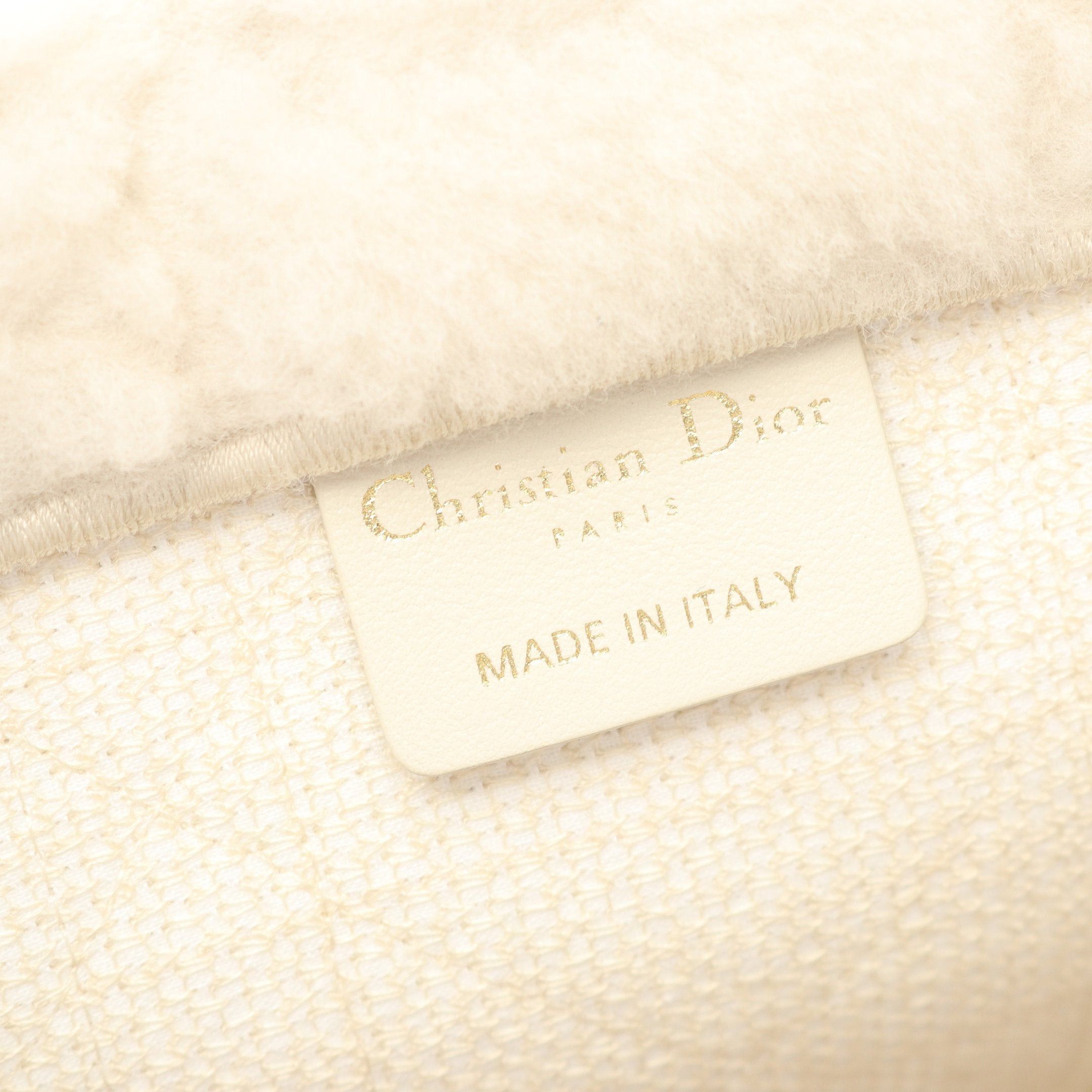 Dior Dior Book Tote Large Handbag Bag Shearling Canvas Off White Black Size ONE SIZE - 4 Thumbnail
