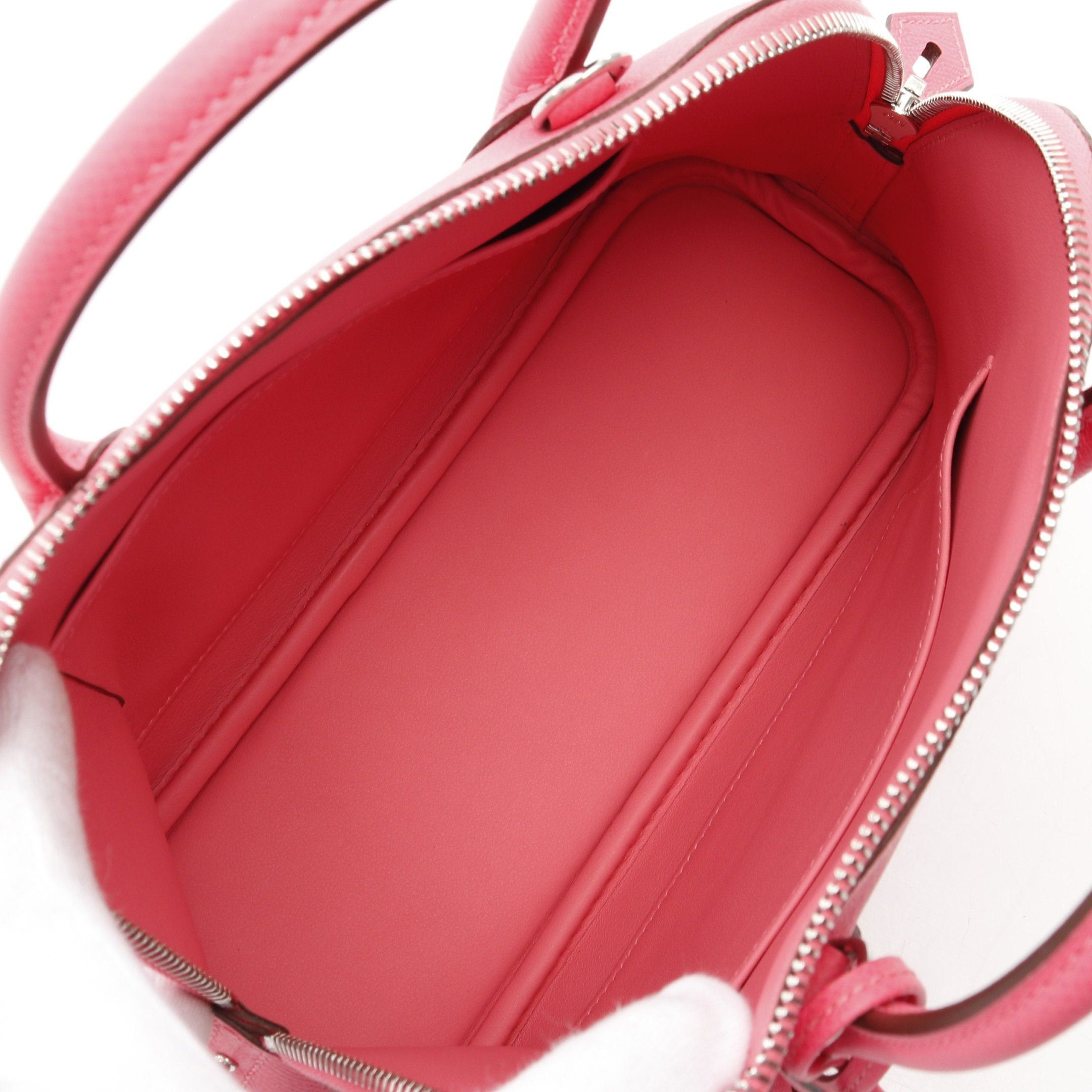 Hermes Hermes Bolide 1923 25 Rose Azalea Handbag Veau Epsom Pink Silver Hardware Double Engraved Size ONE SIZE - 3 Thumbnail