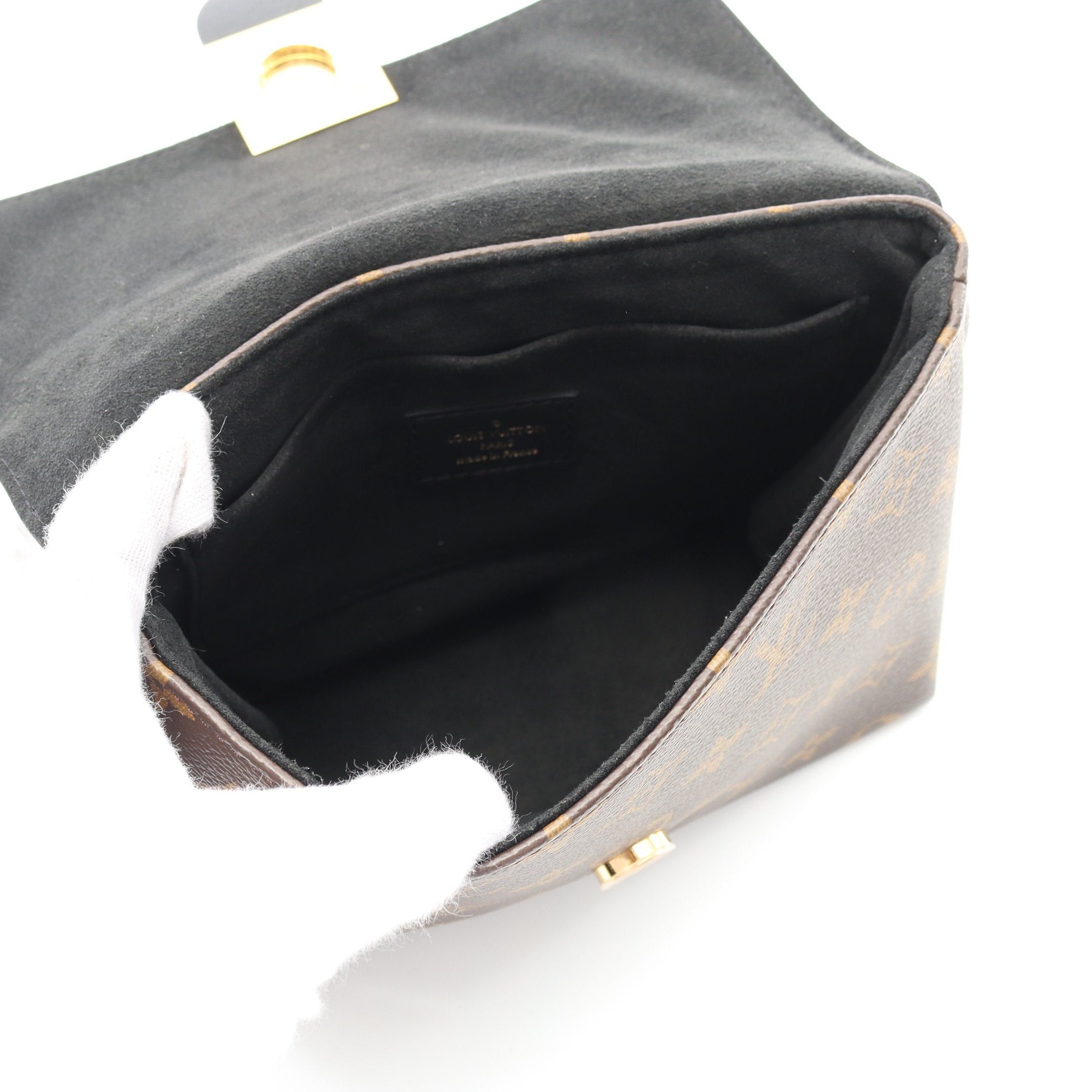 Louis Vuitton Louis Vuitton Rocky Bb Monogram Noir Handbag Leather Brown Black Size ONE SIZE - 3 Thumbnail