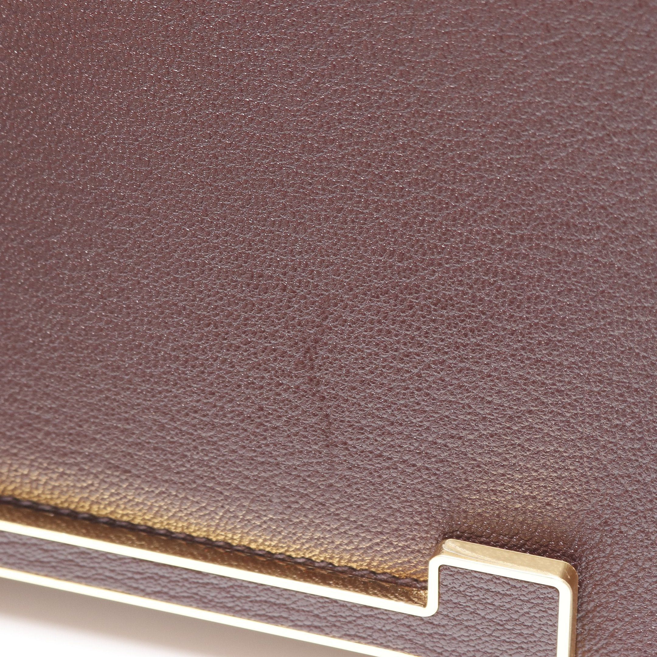 Hermes Hermes Geta Rouge Serie Shoulder Bag Chevre Myzore Goatskin Dark Brown Gold Hardware U Stamp Size ONE SIZE - 7 Thumbnail