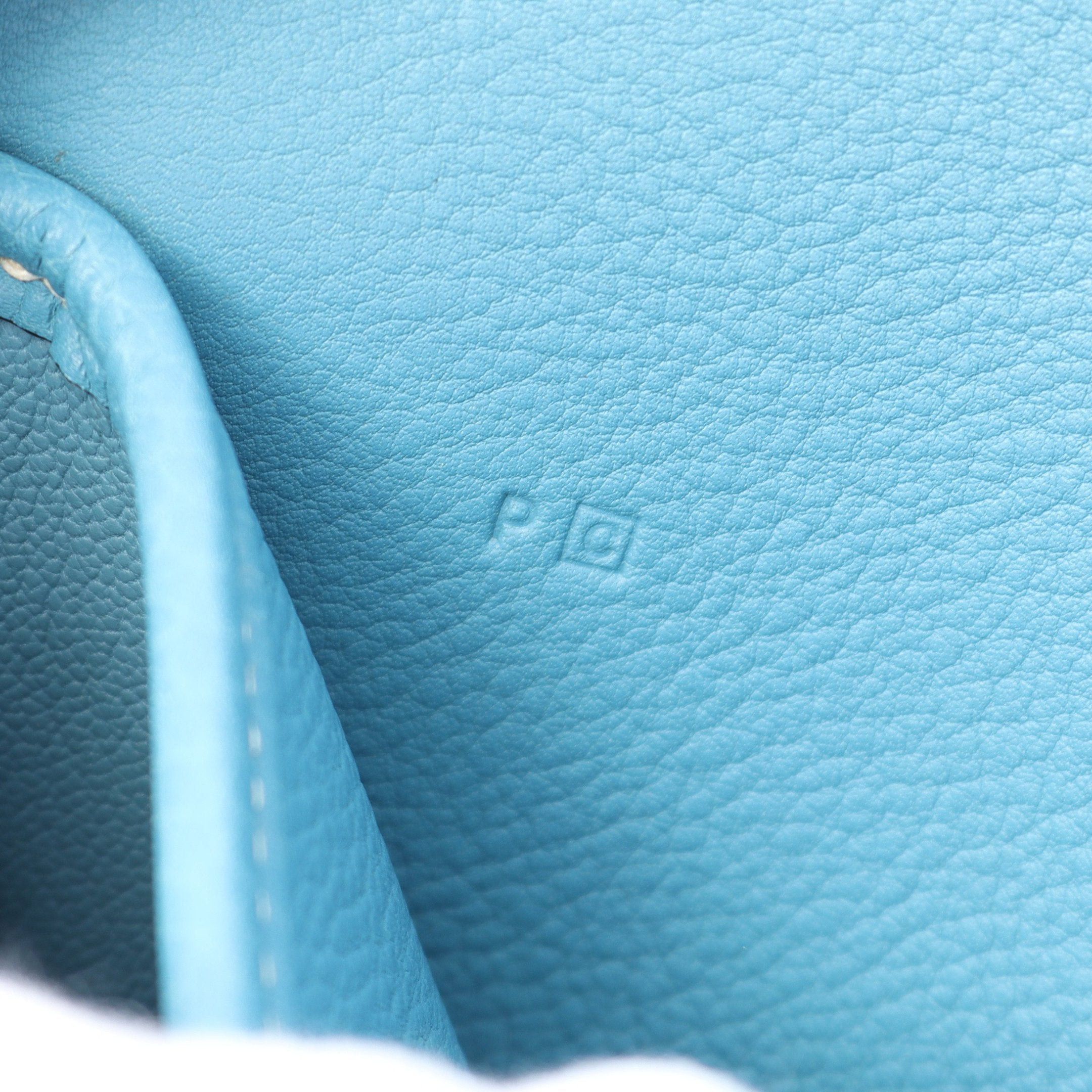 Hermes Hermes Christine Blue Jean Shoulder Bag Clemence Leather Silver Hardware □C Stamp Size ONE SIZE - 5 Thumbnail