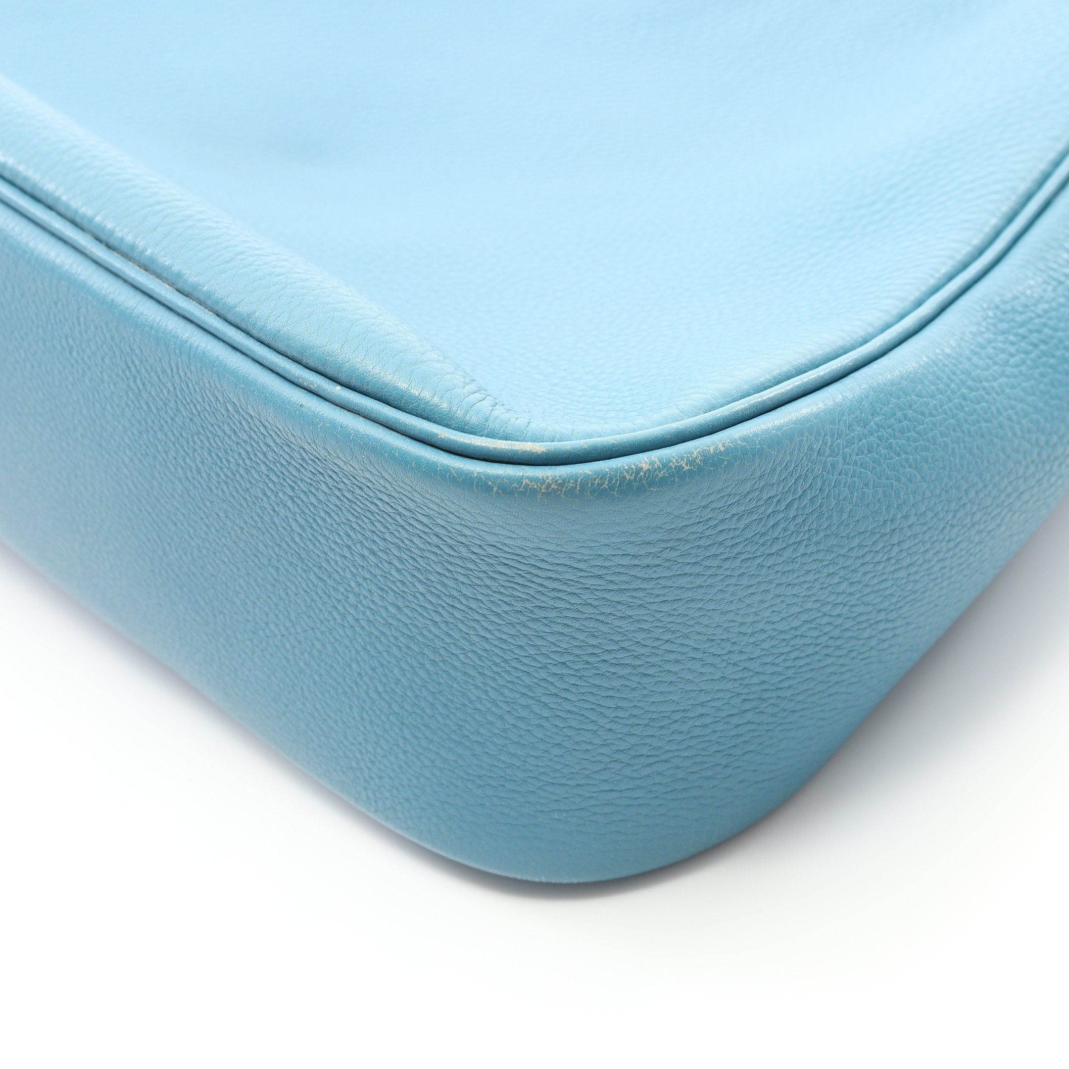 Hermes Hermes Christine Blue Jean Shoulder Bag Clemence Leather Silver Hardware □C Stamp Size ONE SIZE - 6 Thumbnail