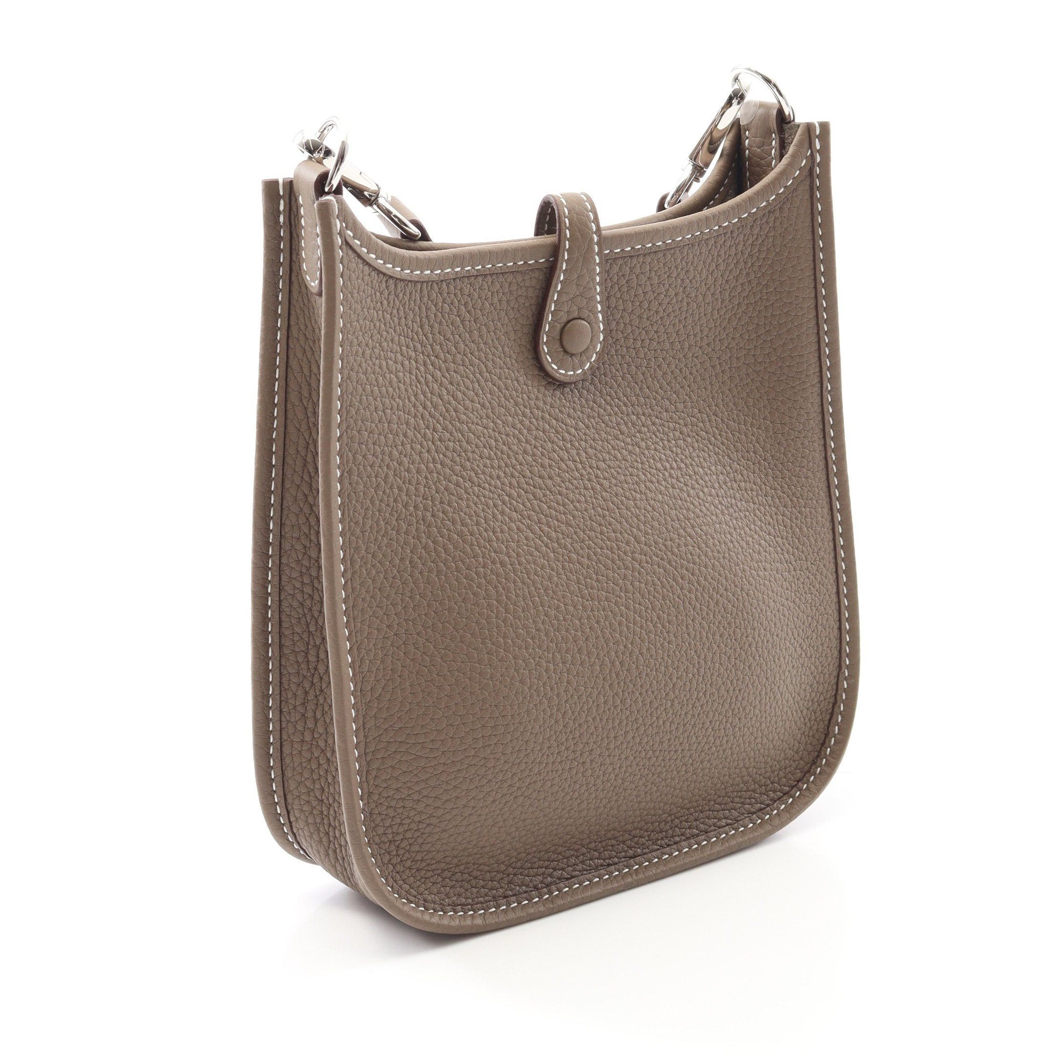 Hermes Hermes Evelyn Tpm Amazon Etoupe Shoulder Bag Clemence Leather Gray Brown Silver Hardware K Stamp Size ONE SIZE - 2 Thumbnail