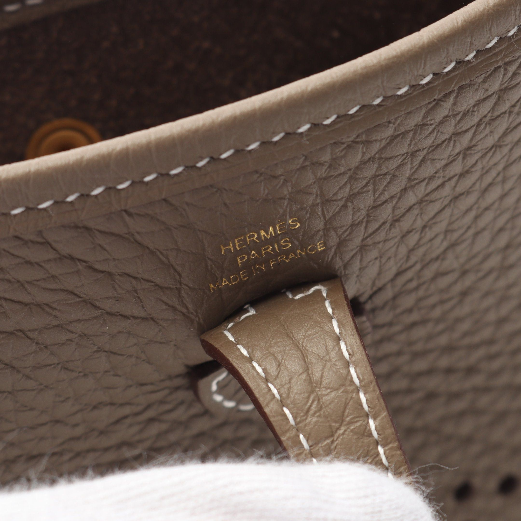 Hermes Hermes Evelyn Tpm Amazon Etoupe Shoulder Bag Clemence Leather Gray Brown Gold Hardware K Stamp Size ONE SIZE - 4 Thumbnail