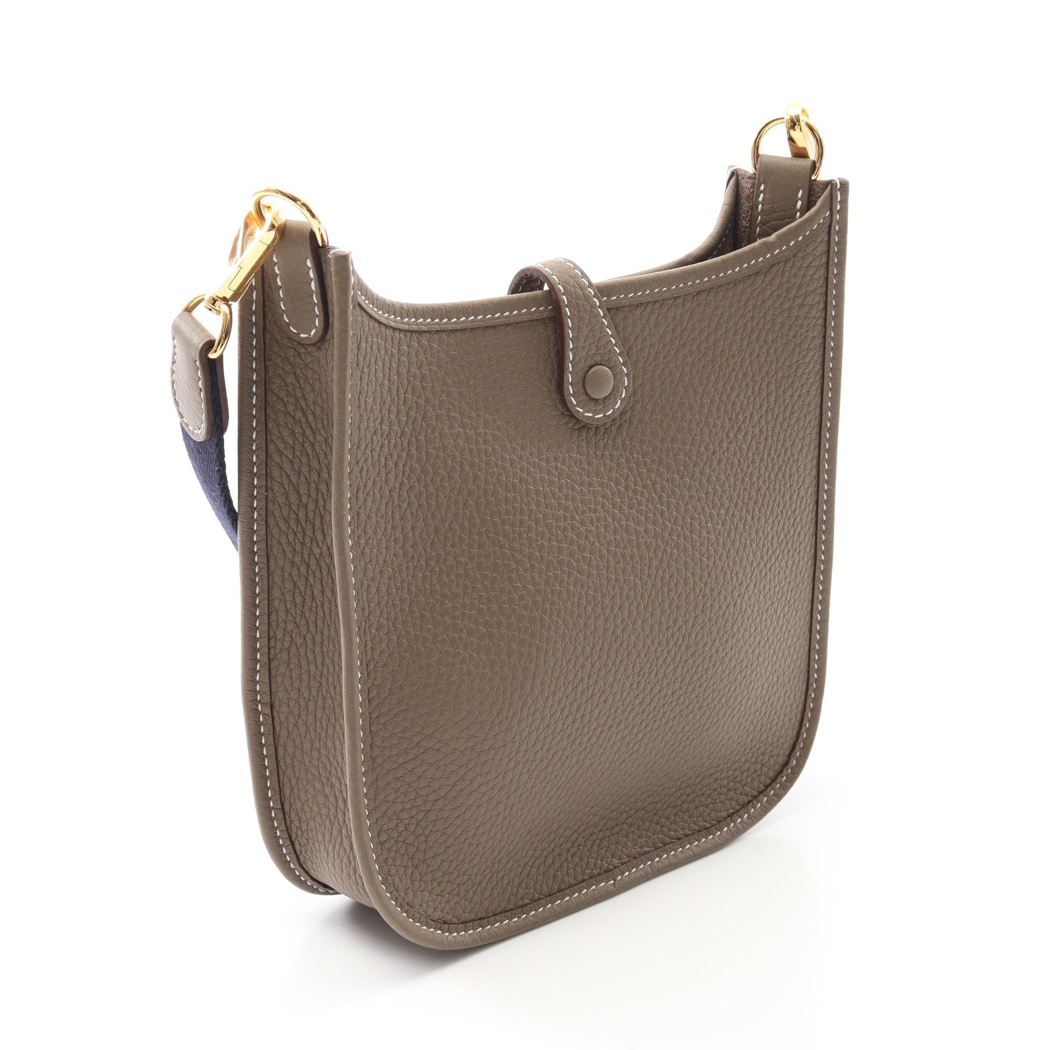 Hermes Hermes Evelyn Tpm Amazon Etoupe Shoulder Bag Clemence Leather Gray Brown Gold Hardware K Stamp Size ONE SIZE - 2 Thumbnail