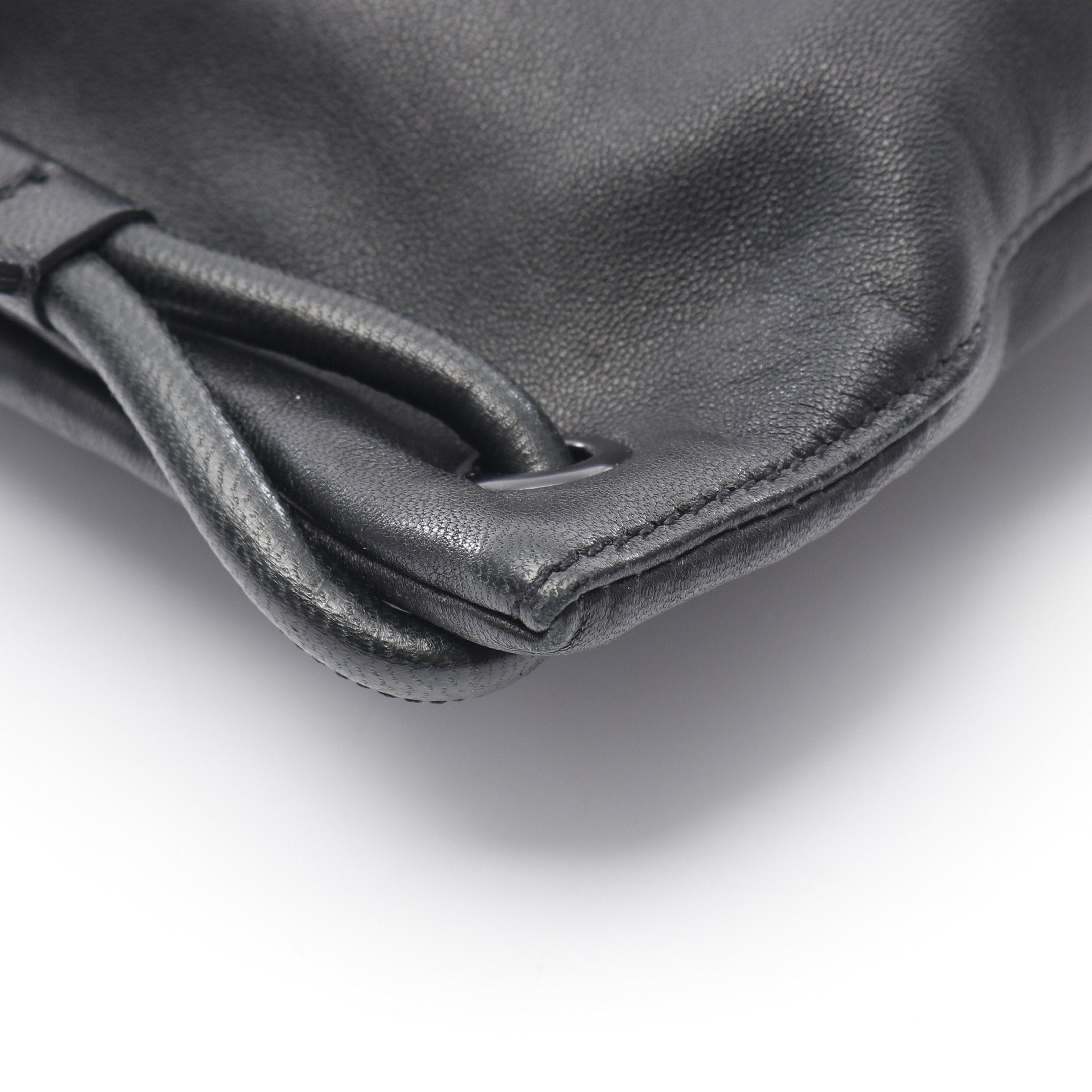 Yves Saint Laurent Yves Saint Laurent Teddy Backpack Rucksack Leather Black Size ONE SIZE - 6 Thumbnail
