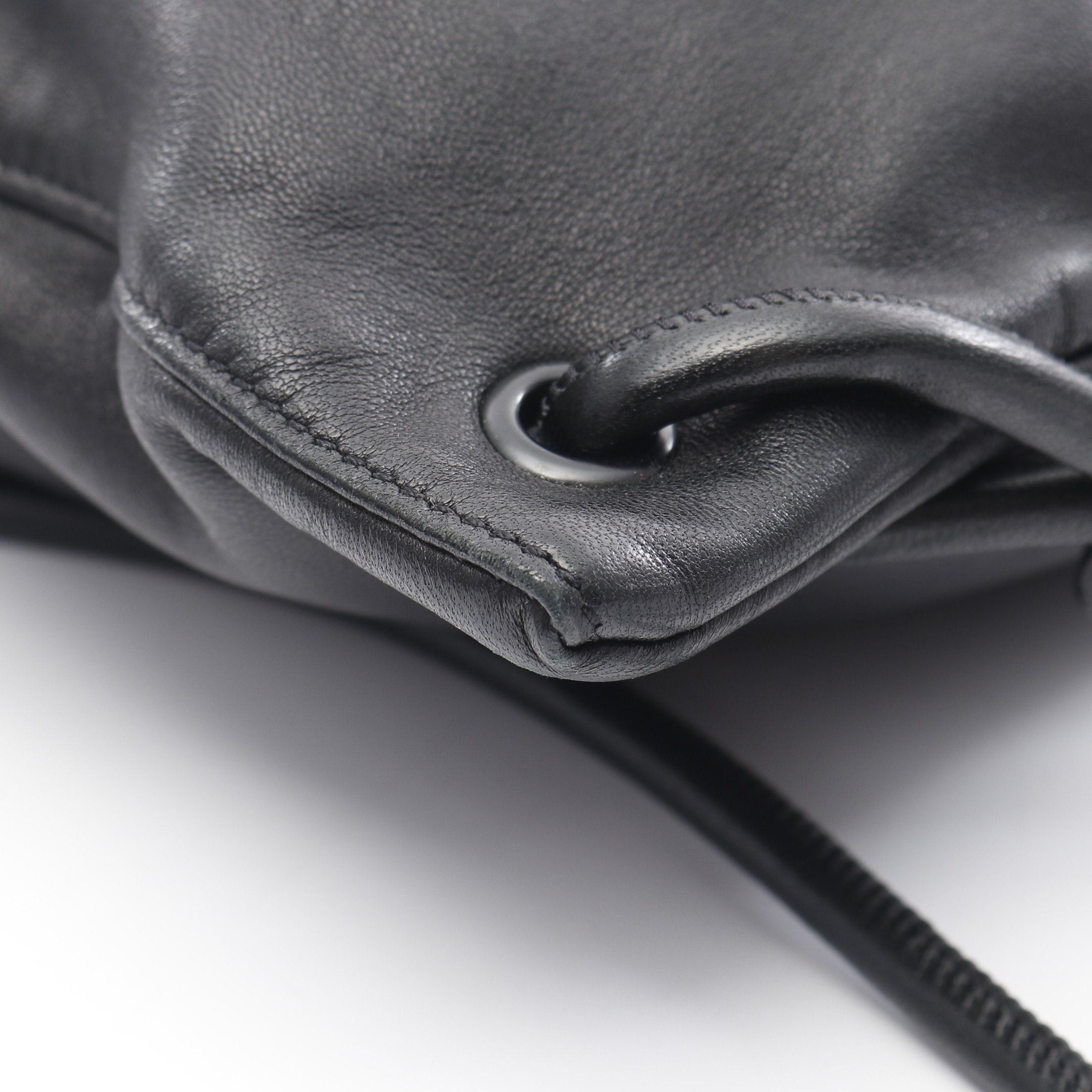 Yves Saint Laurent Yves Saint Laurent Teddy Backpack Rucksack Leather Black Size ONE SIZE - 5 Thumbnail