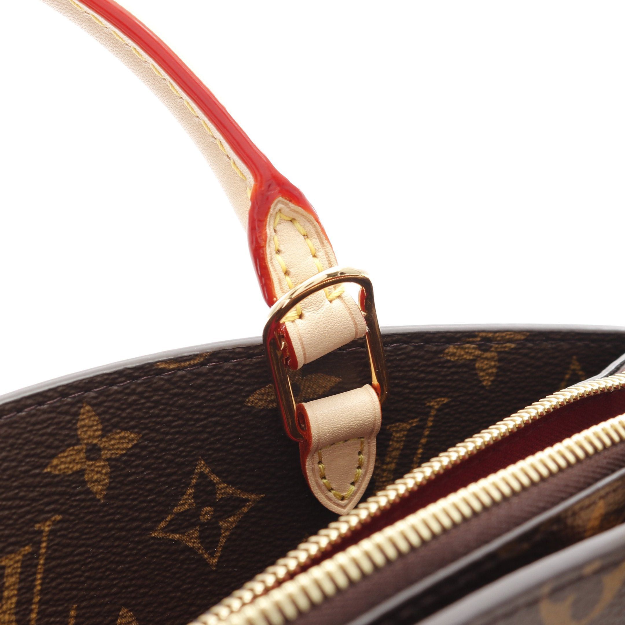 Louis Vuitton Louis Vuitton Petit Palais Mm Monogram Handbag Leather Brown Size ONE SIZE - 7 Thumbnail