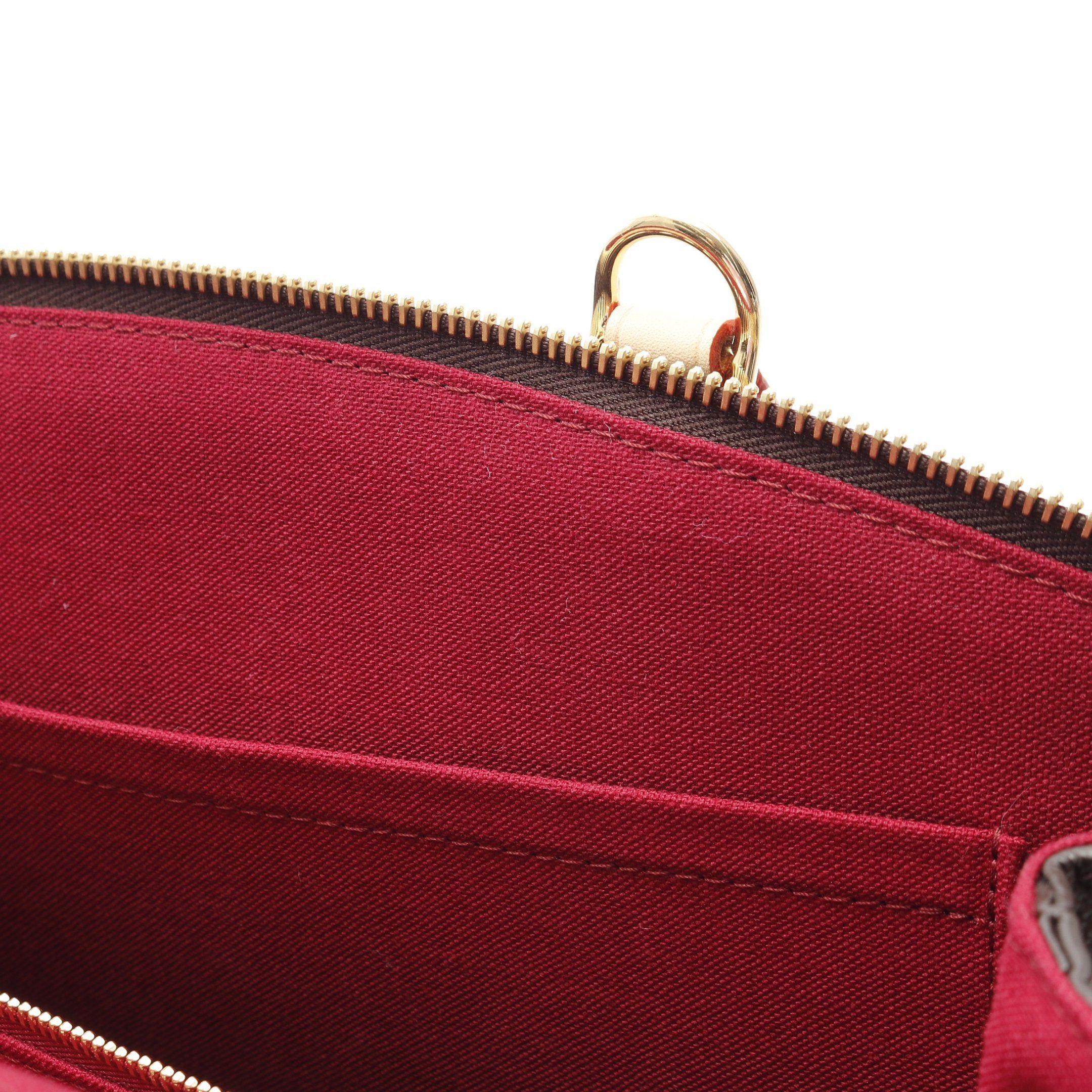 Louis Vuitton Louis Vuitton Petit Palais Mm Monogram Handbag Leather Brown Size ONE SIZE - 8 Thumbnail