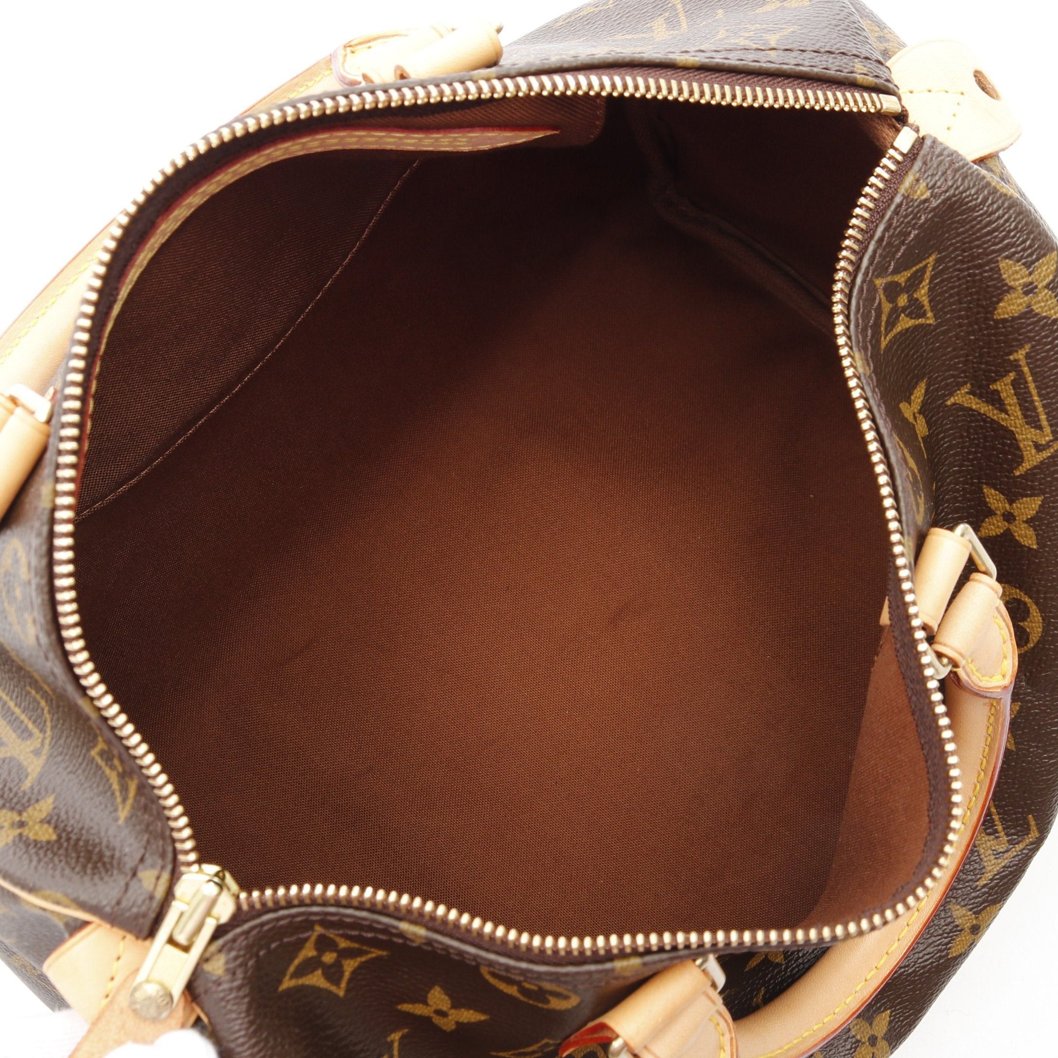 Louis Vuitton Louis Vuitton Speedy 30 Monogram Handbag Leather Brown Size ONE SIZE - 3 Thumbnail