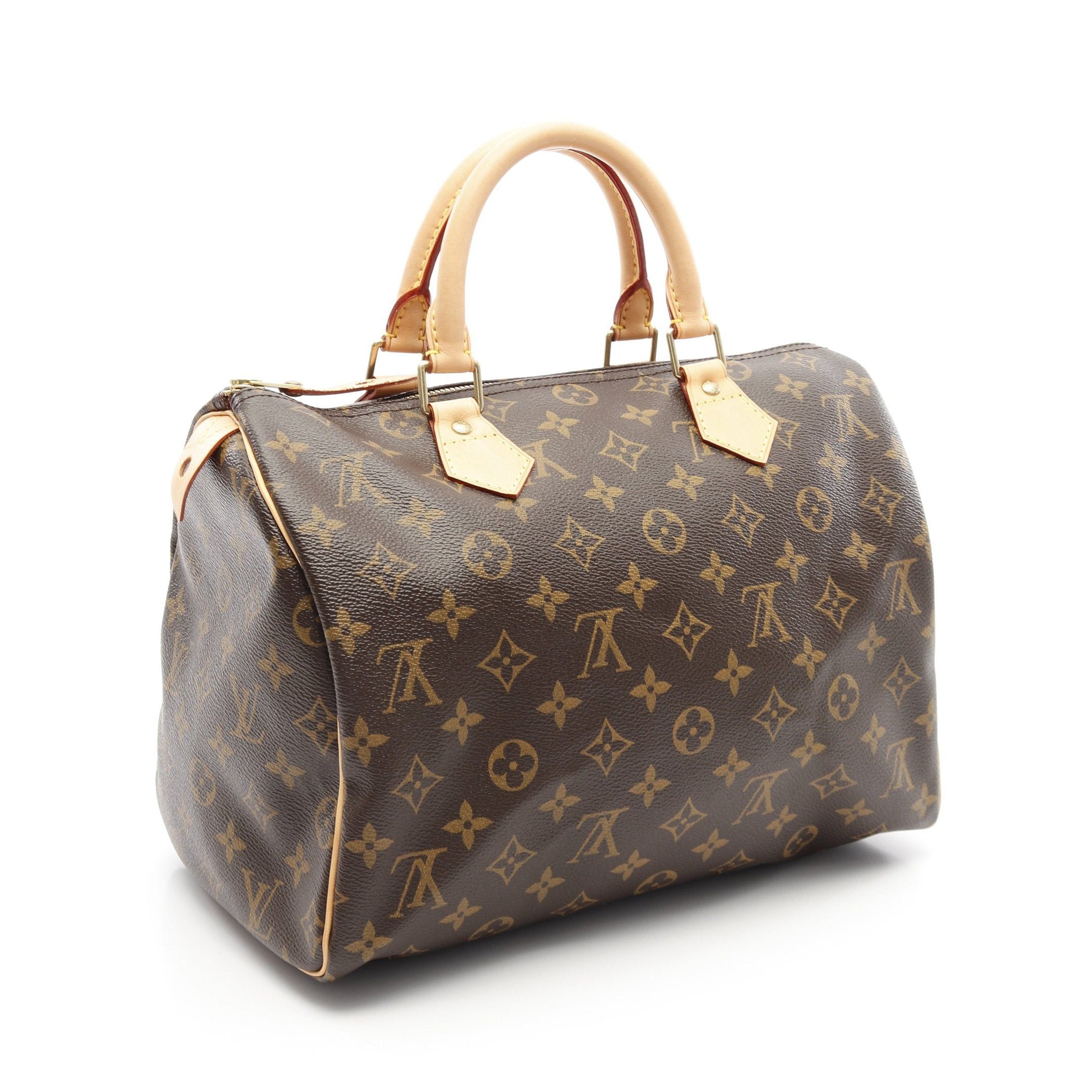 Louis Vuitton Louis Vuitton Speedy 30 Monogram Handbag Leather Brown Size ONE SIZE - 2 Thumbnail