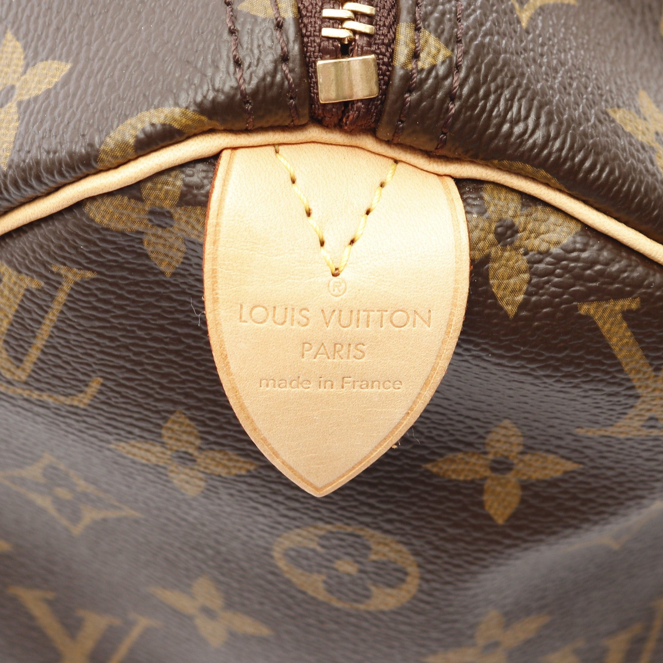 Louis Vuitton Louis Vuitton Speedy 30 Monogram Handbag Leather Brown Size ONE SIZE - 4 Thumbnail