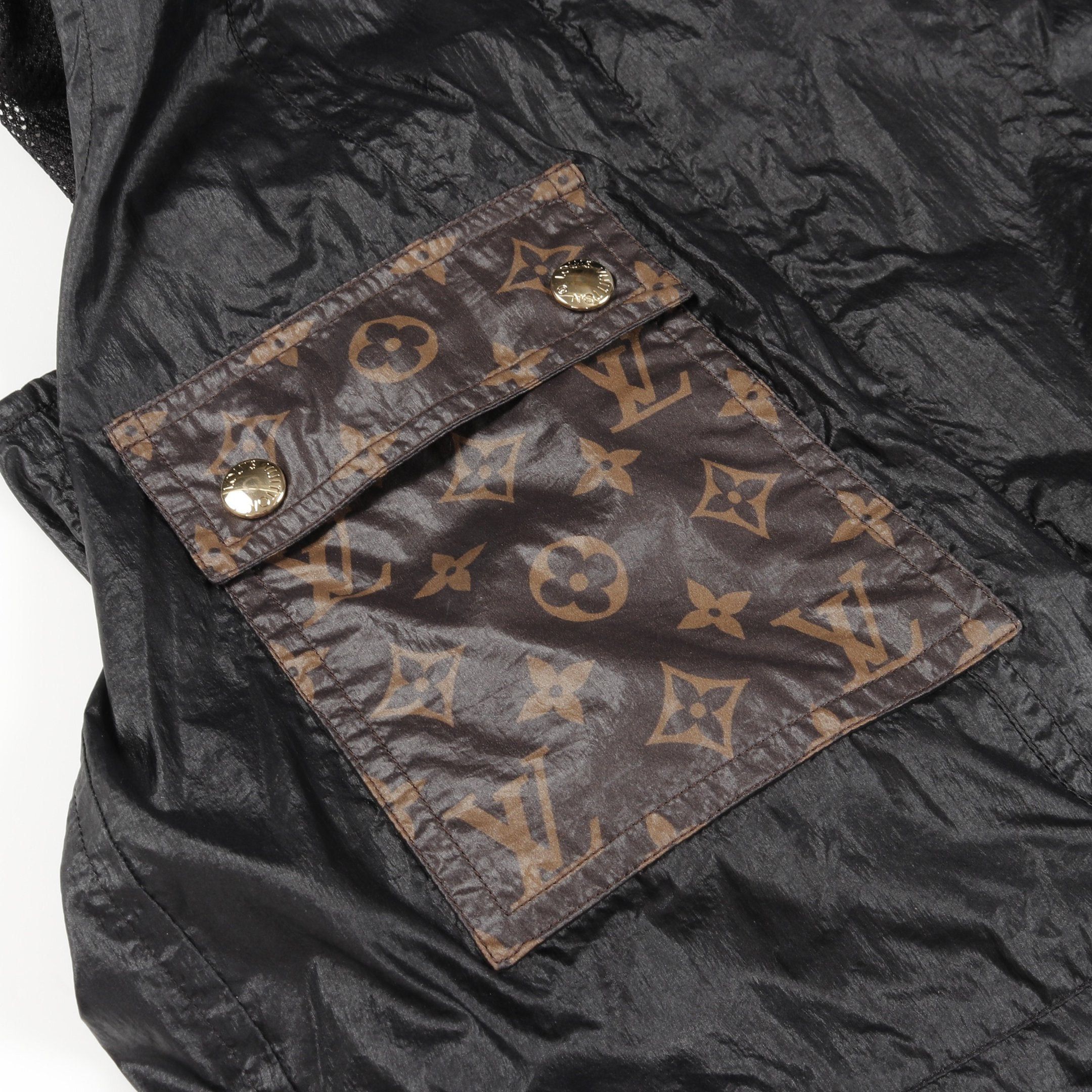 Louis Vuitton Louis Vuitton Monogram One Piece No Sleeve Nylon Black White Brown Size ONE SIZE - 6 Thumbnail
