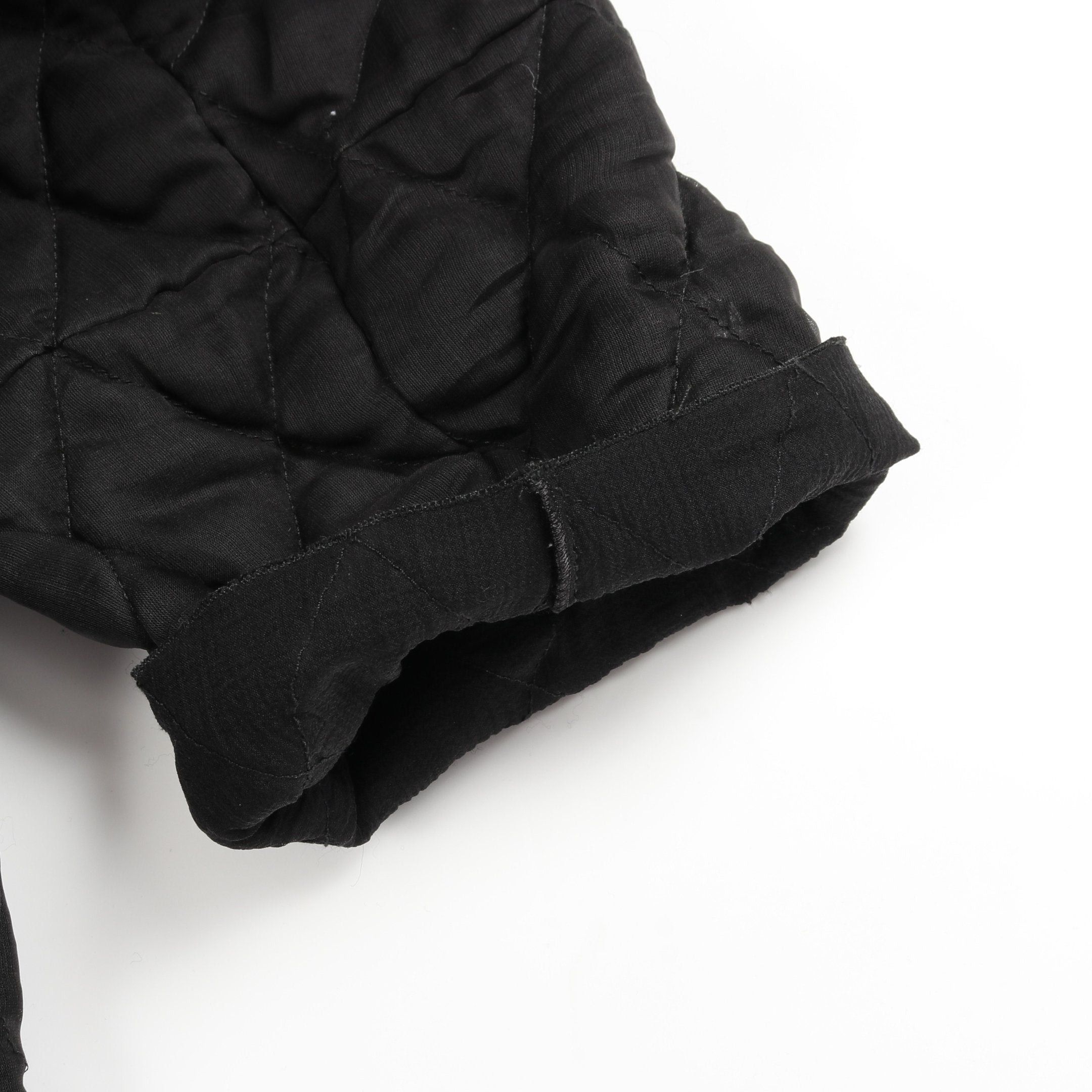Chanel Chanel Quilting Zip Up Jacket Silk Black Color-Block Size ONE SIZE - 9 Thumbnail