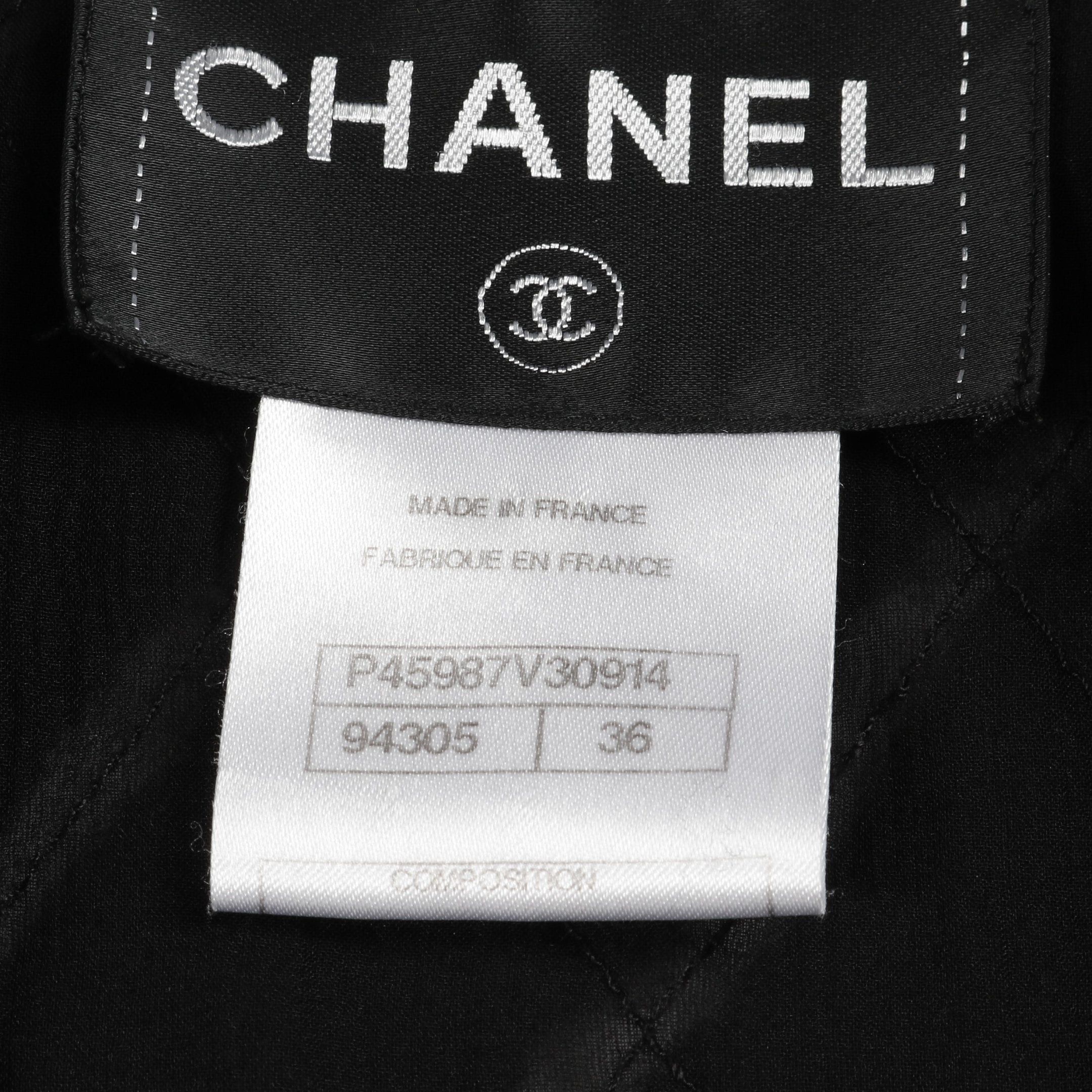 Chanel Chanel Quilting Zip Up Jacket Silk Black Color-Block Size ONE SIZE - 6 Thumbnail