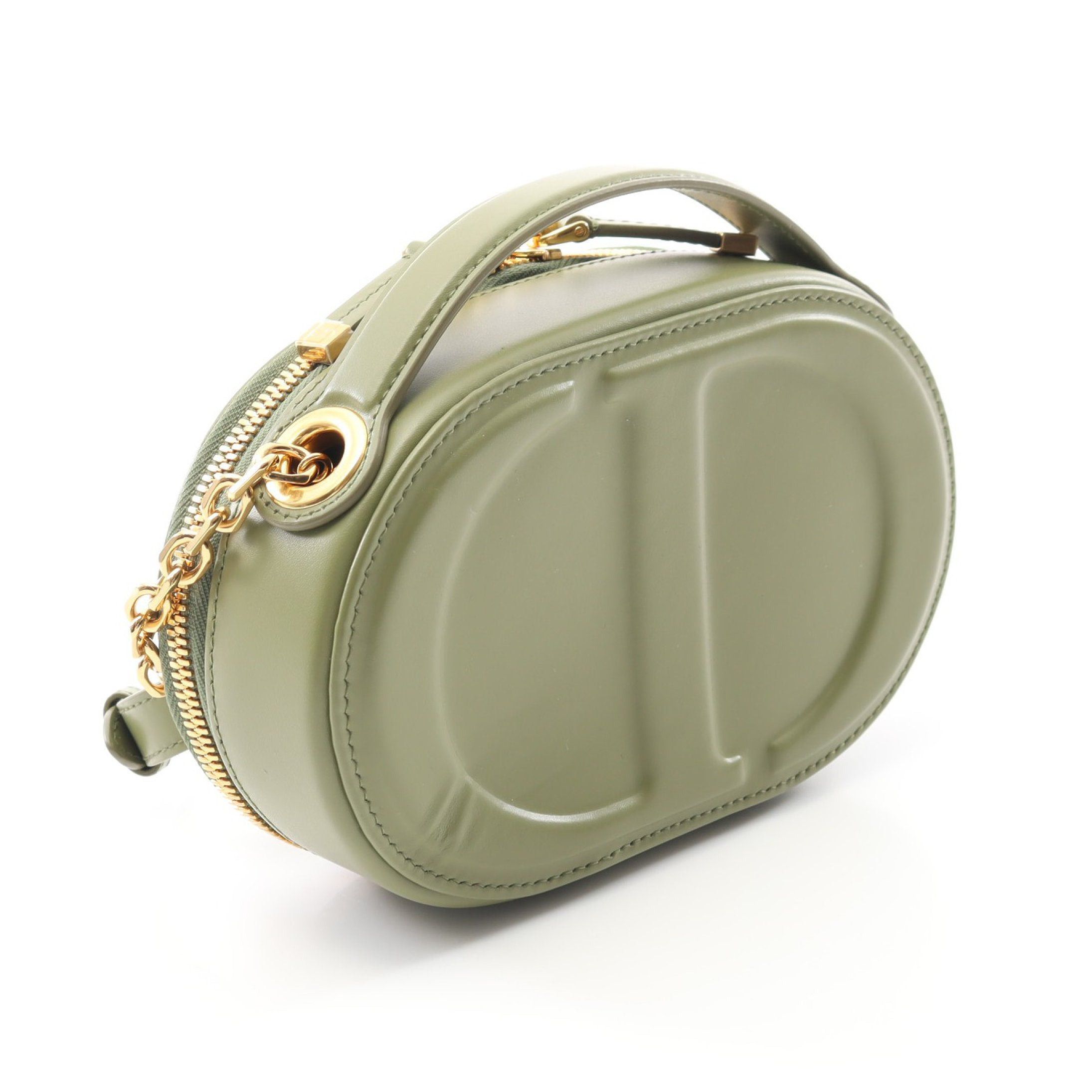 Dior Dior Oval Camera Bag Shoulder Leather Khaki Green Size ONE SIZE - 2 Thumbnail