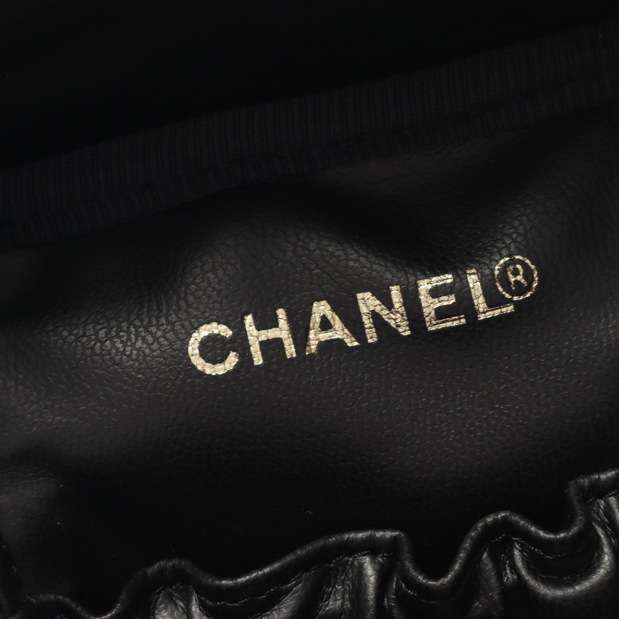Chanel Chanel Coco Mark Handbag Vanity Bag Denim Indigo Blue Gold Hardware Size ONE SIZE - 4 Thumbnail
